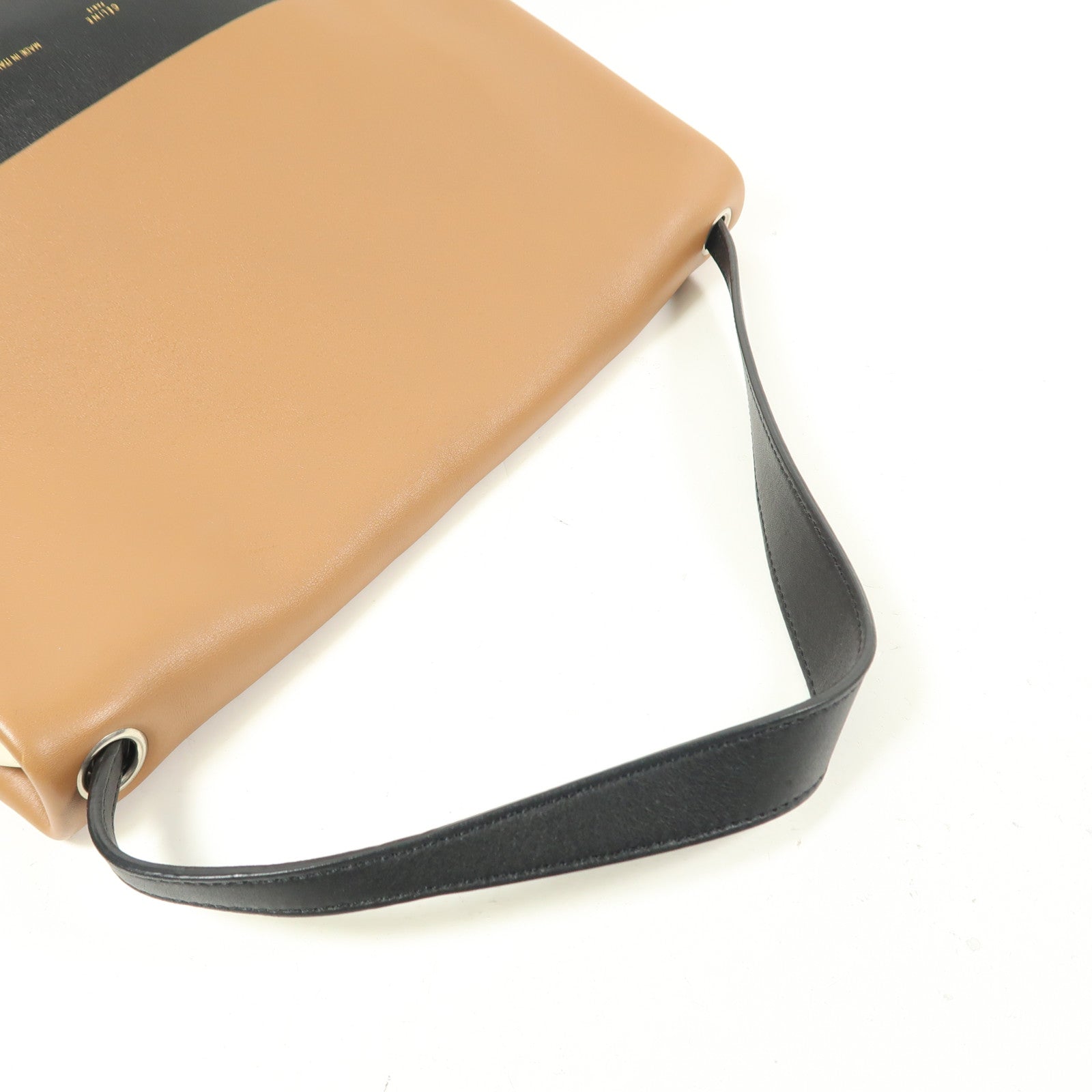 CELINE 牛皮皮革All Soft Mellow Shoulder銀扣肩背袋