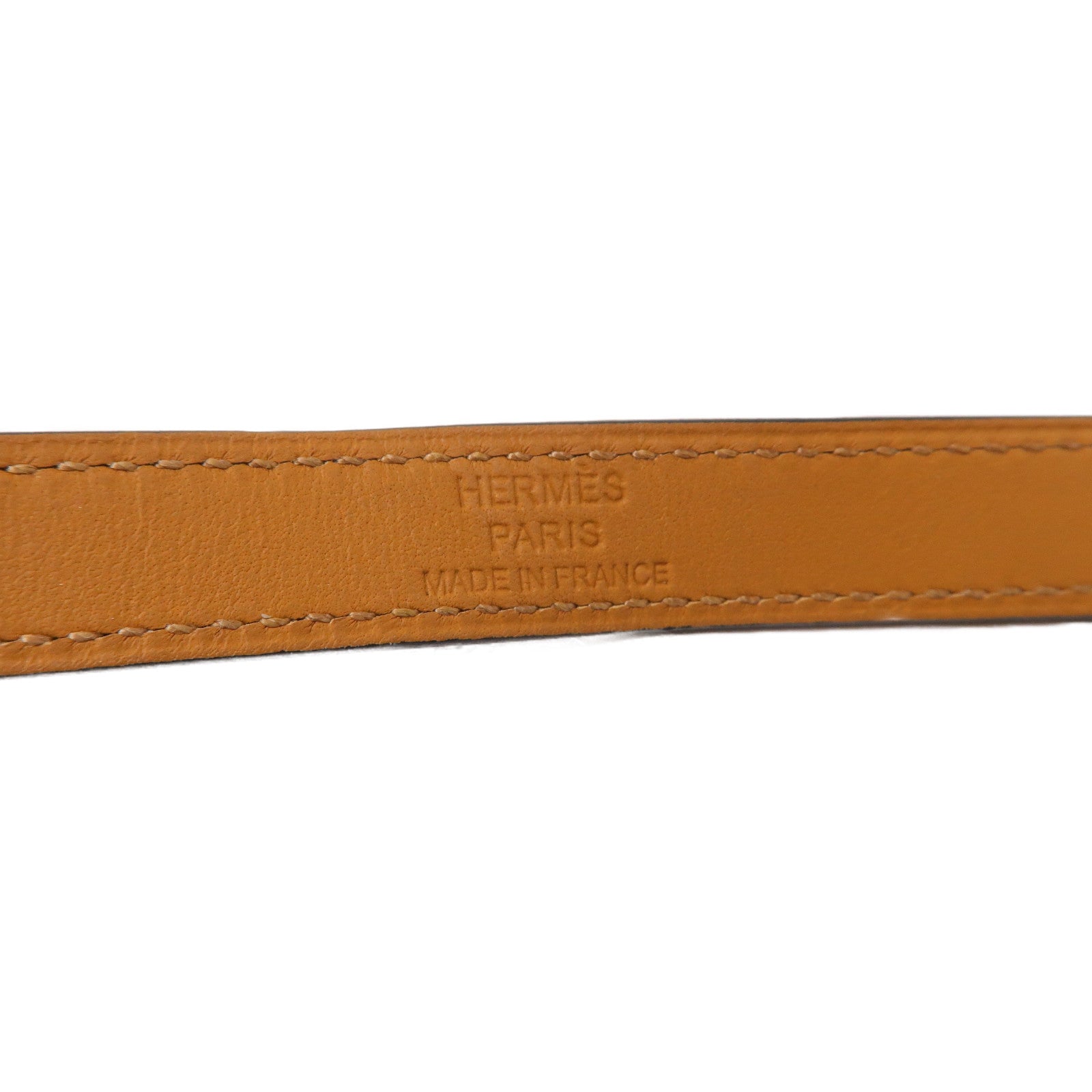 HERMES 【激減優惠】Swift皮革Kelly Double Tour Bracelet金扣手鐲藍色