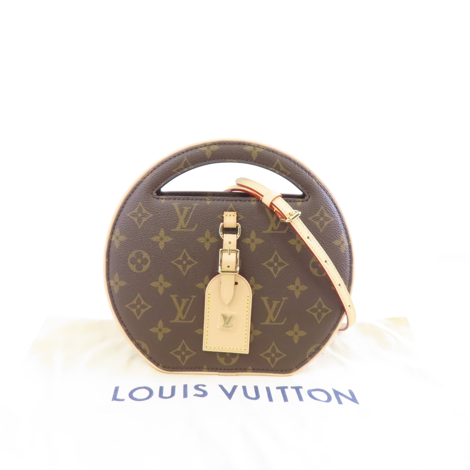 LOUIS VUITTON 【激減優惠】Monogram Around Me PM金扣手挽肩背兩用袋啡色