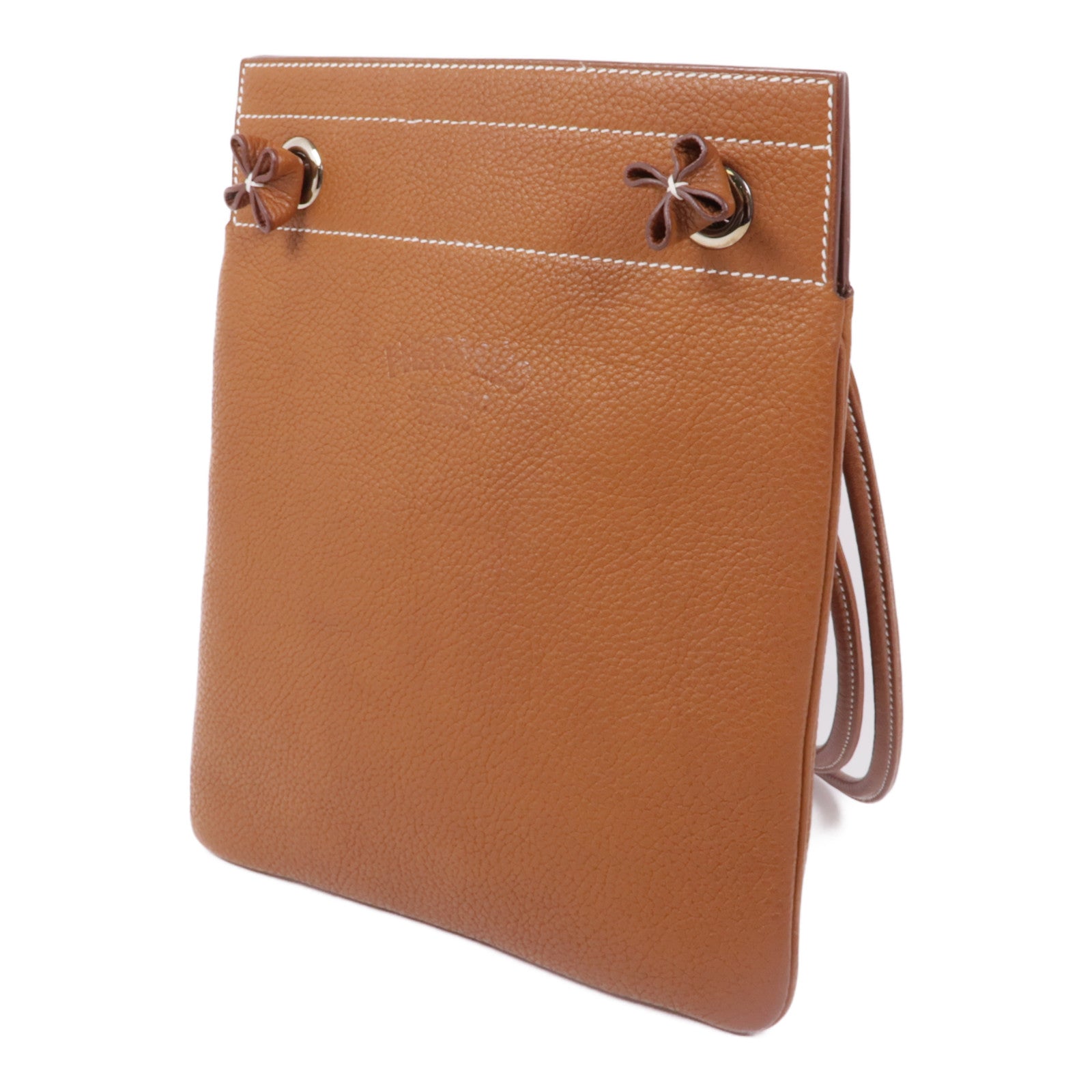 HERMES Barenia Aline銀扣肩背袋