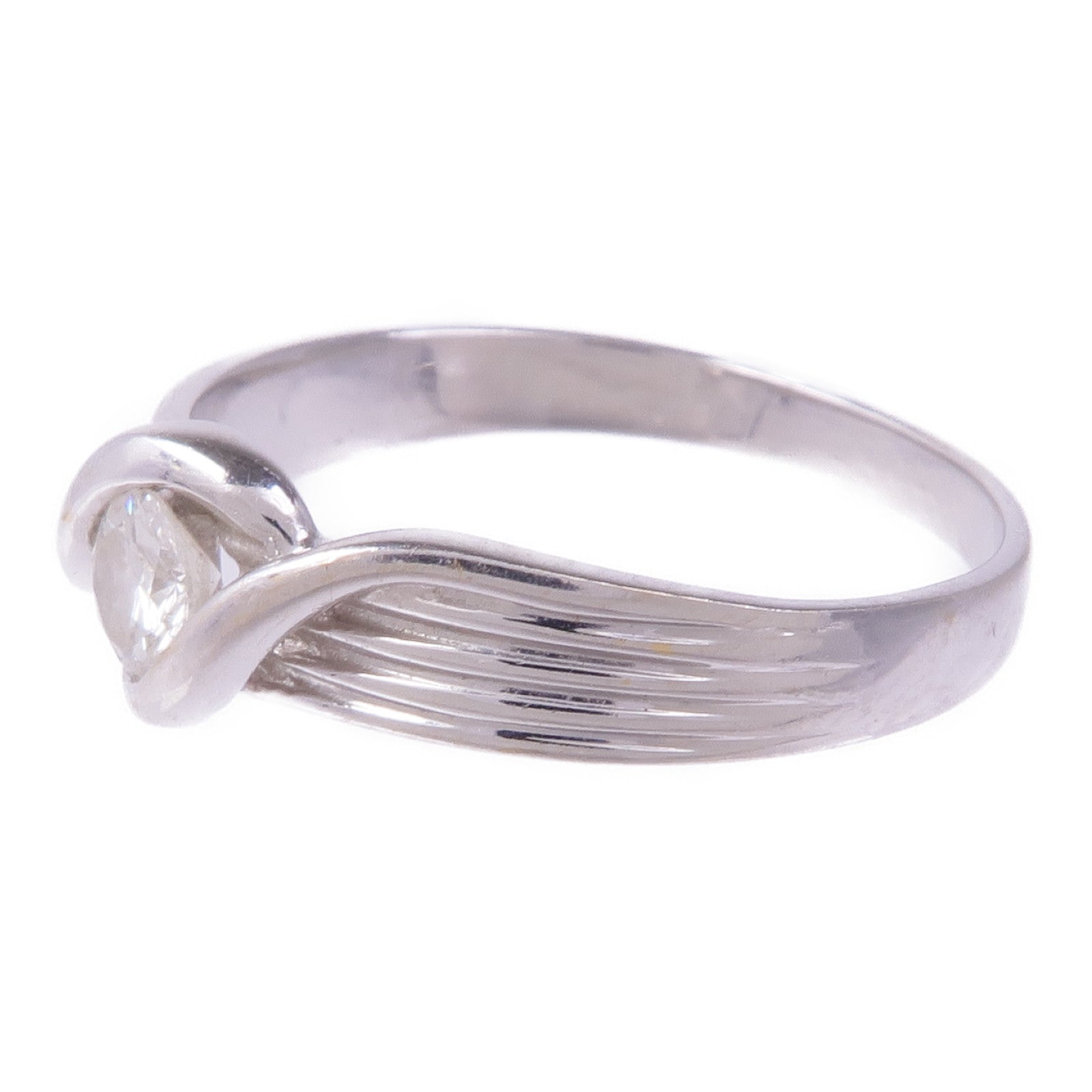 JEWELRY 【激減優惠】14K白金Diamond Ring鑽石戒指US#7.75