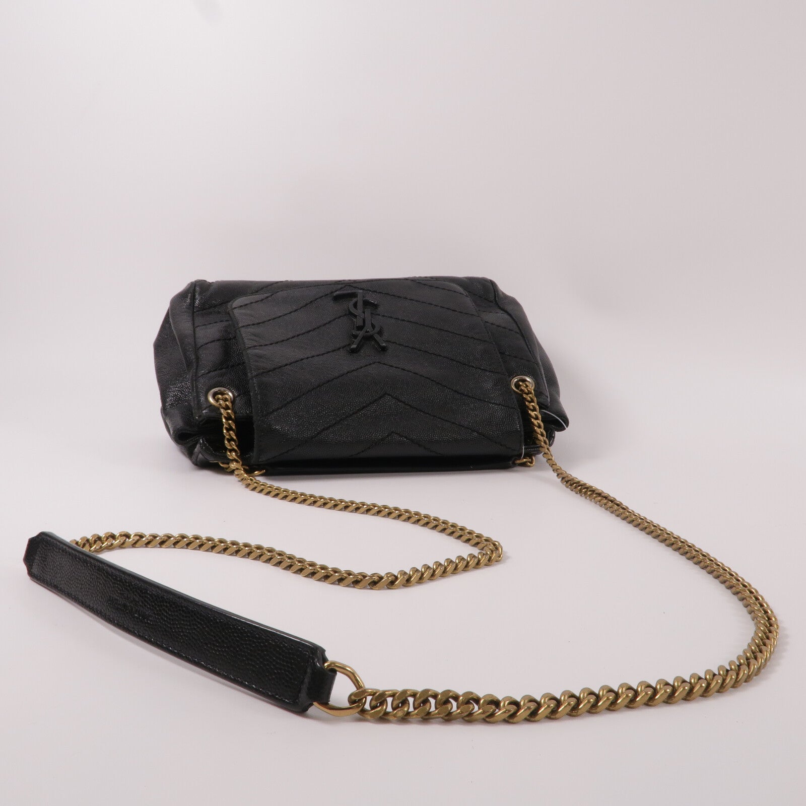 YVES SAINT LAURENT 羊皮皮革Nolita Shoulder Bag鏈帶肩背袋