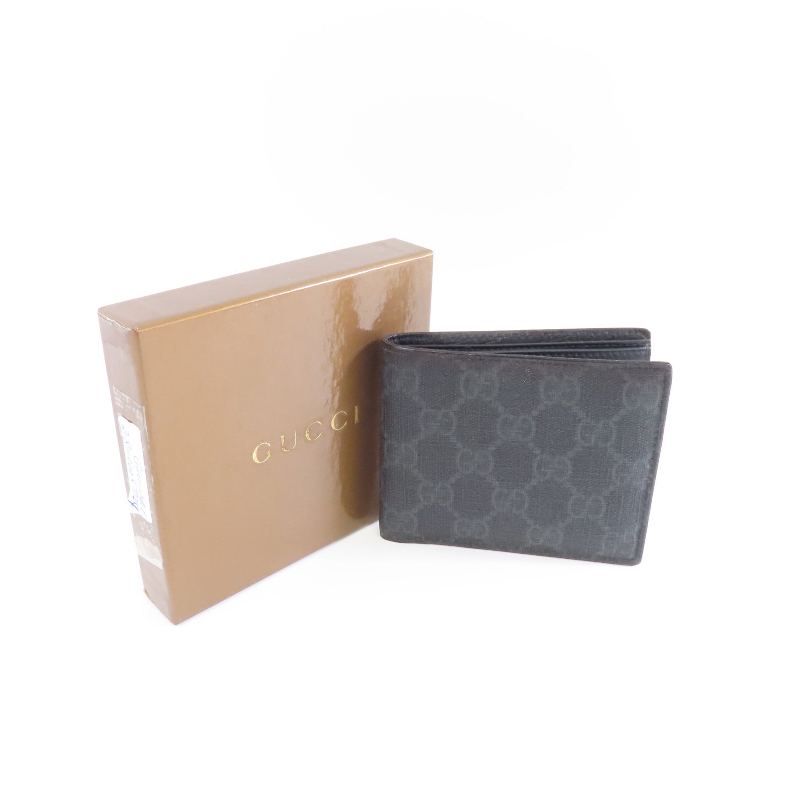 GUCCI 塗層帆布Wallet錢包黑色