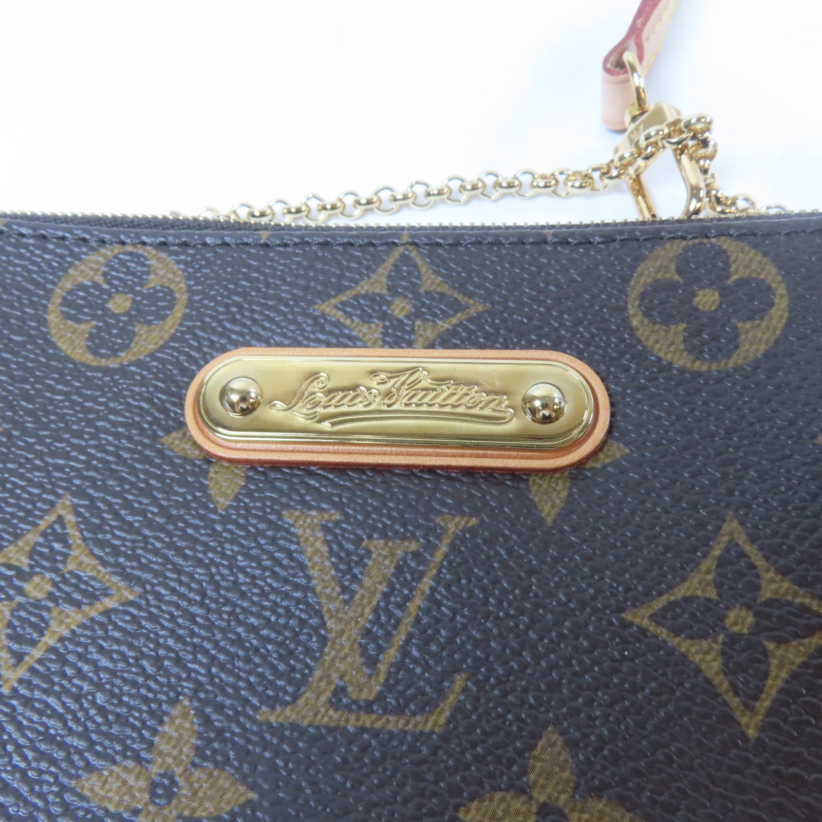 LOUIS VUITTON Monogram Eva金扣手挽肩背兩用袋啡色