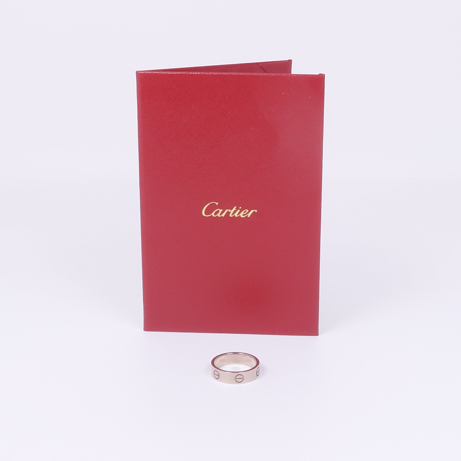 CARTIER 18K白金Love Ring戒指Cartier#57/US#8