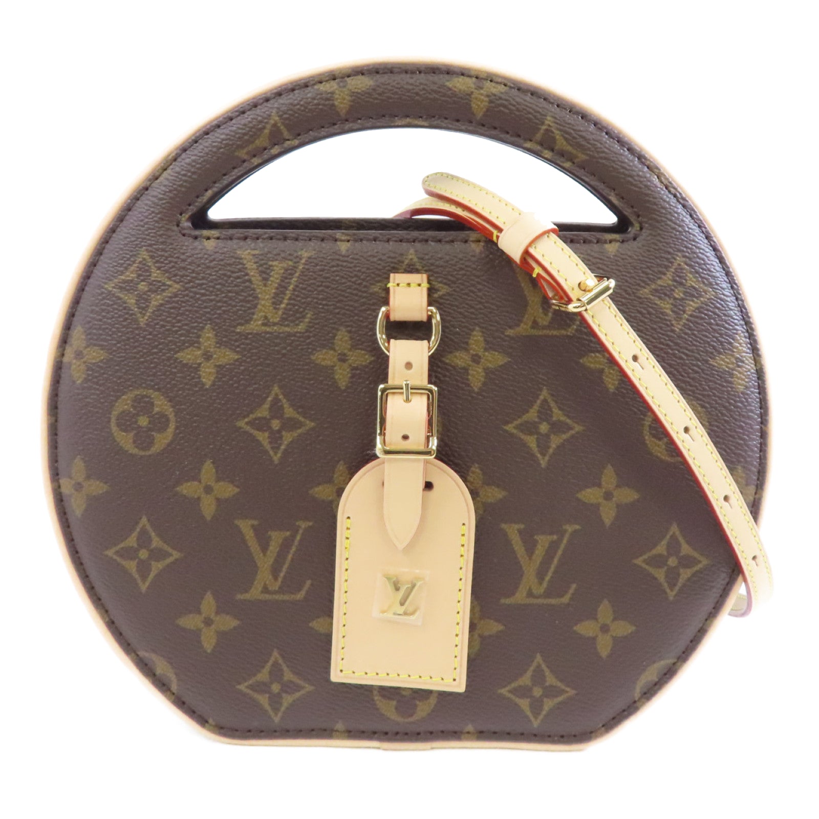 LOUIS VUITTON 【激減優惠】Monogram Around Me PM金扣手挽肩背兩用袋啡色