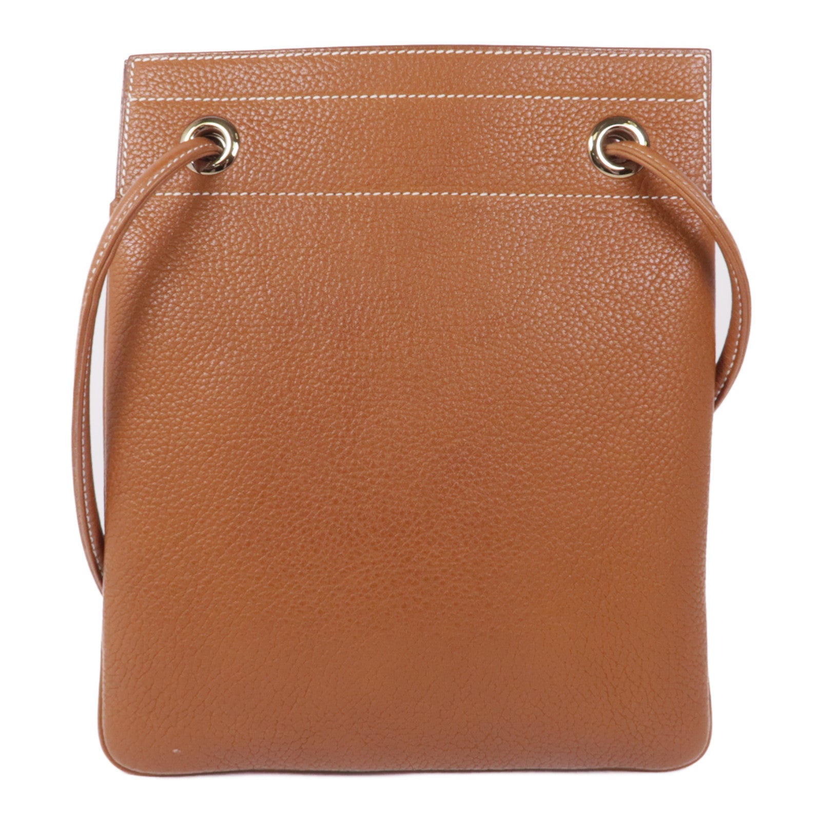 HERMES Barenia Aline銀扣肩背袋