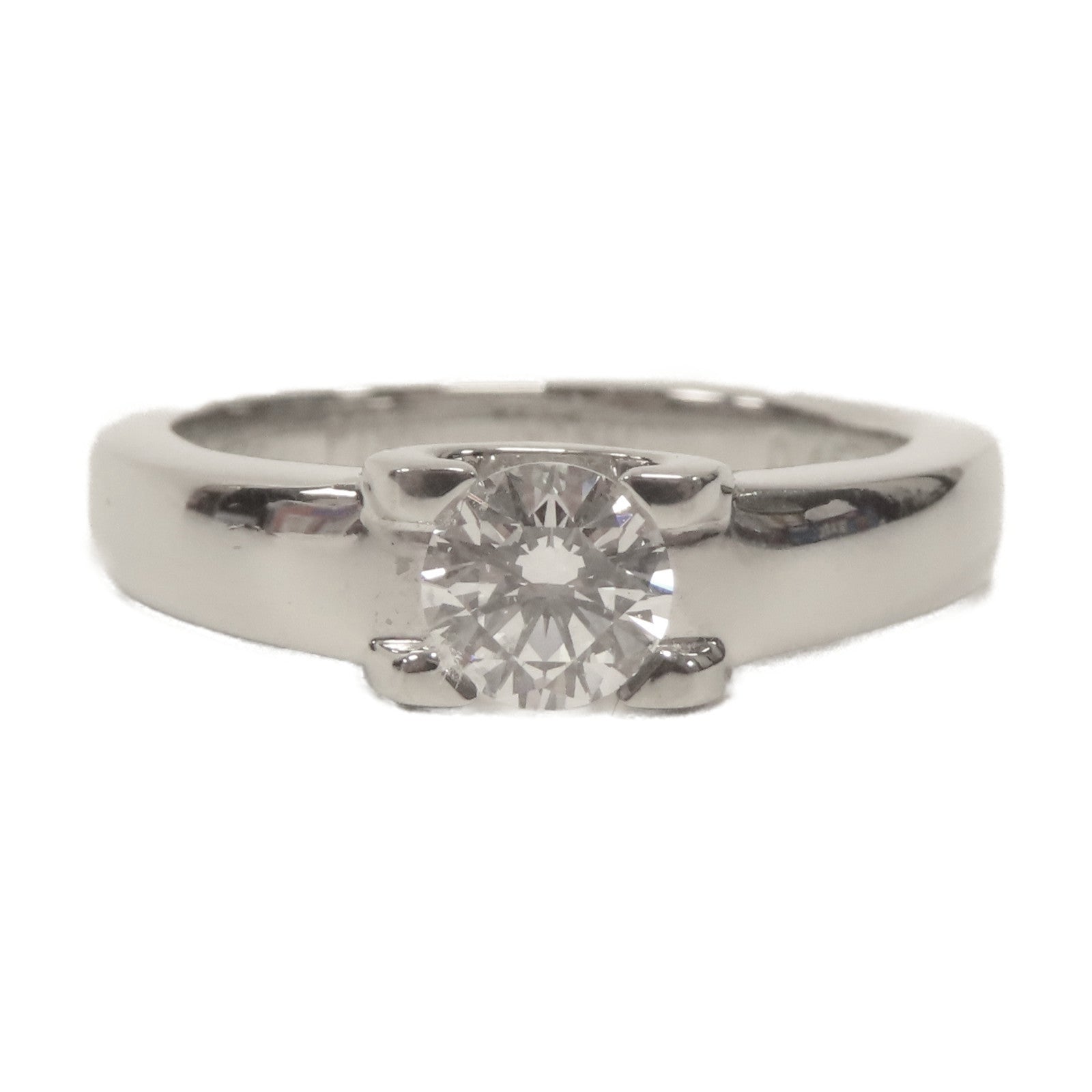 CARTIER 【激減優惠】PT950鉑金Diamond Ring 0.45ct鑽石戒指Cartier#50 US#6