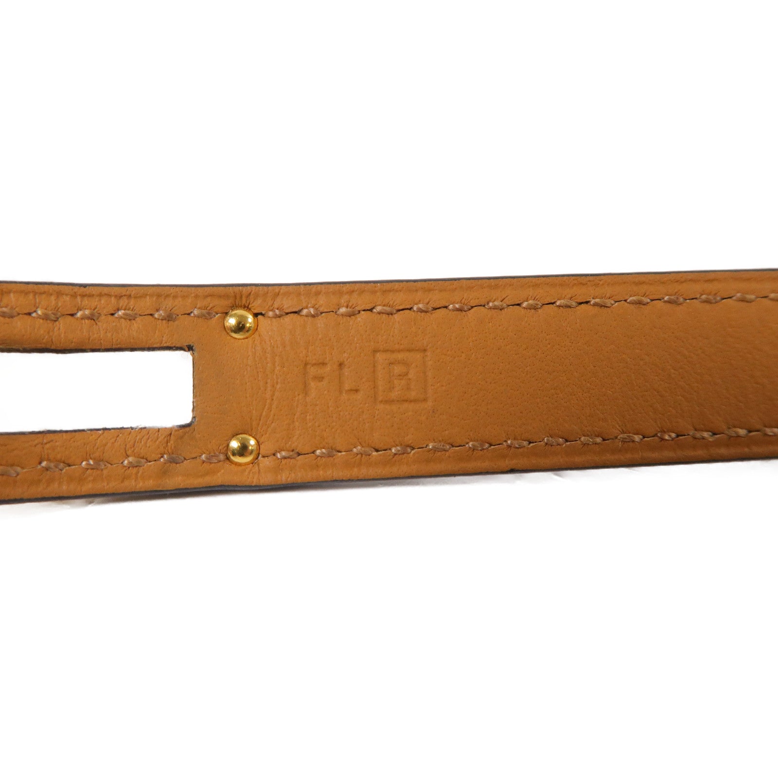 HERMES 【激減優惠】Swift皮革Kelly Double Tour Bracelet金扣手鐲藍色