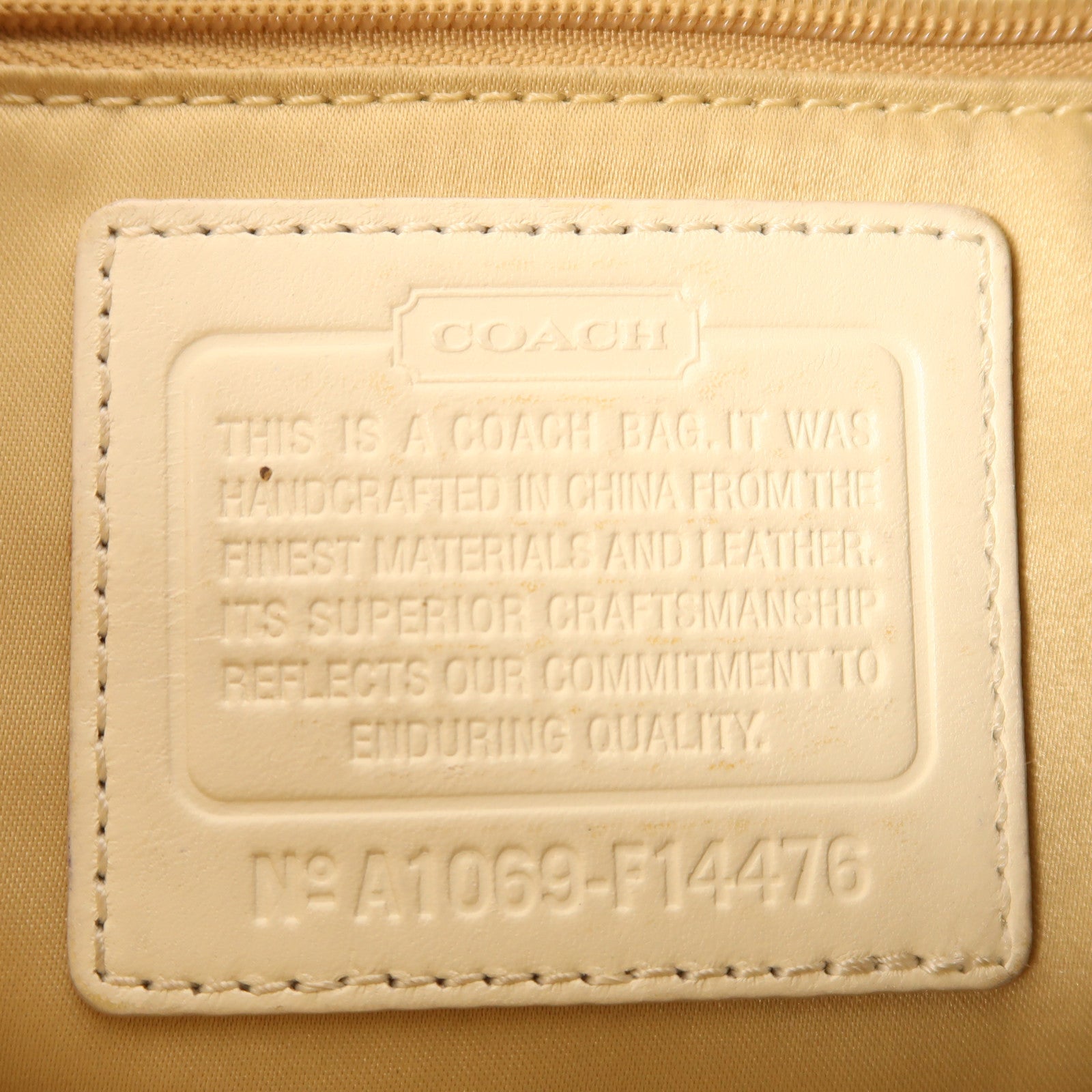 COACH 塗層帆布2 Way Shoulder Bag銀扣手挽肩背兩用袋