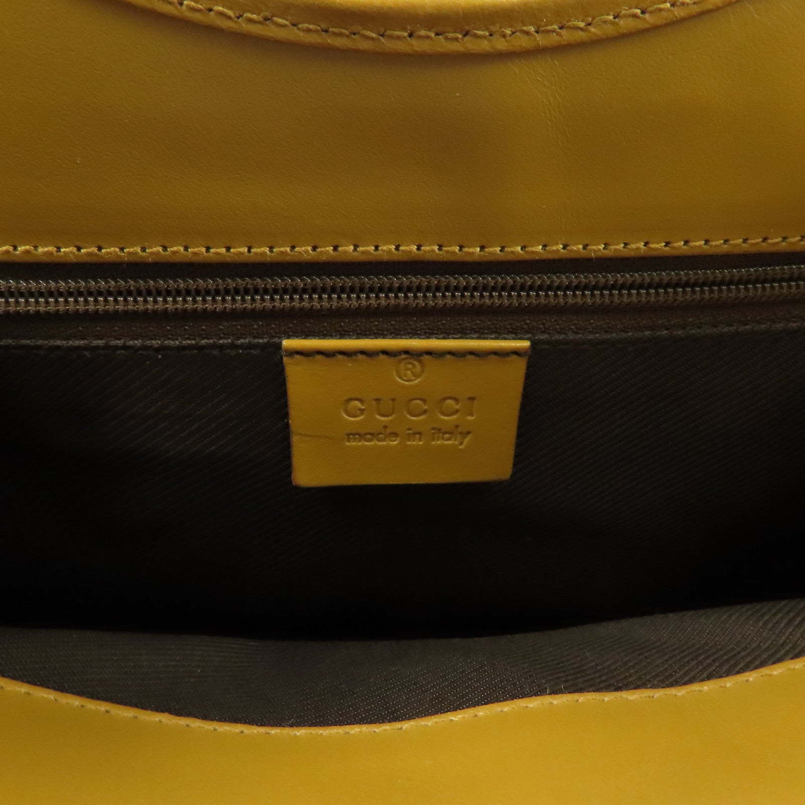 GUCCI 帆布/皮革Shoulder Bag金扣肩背袋