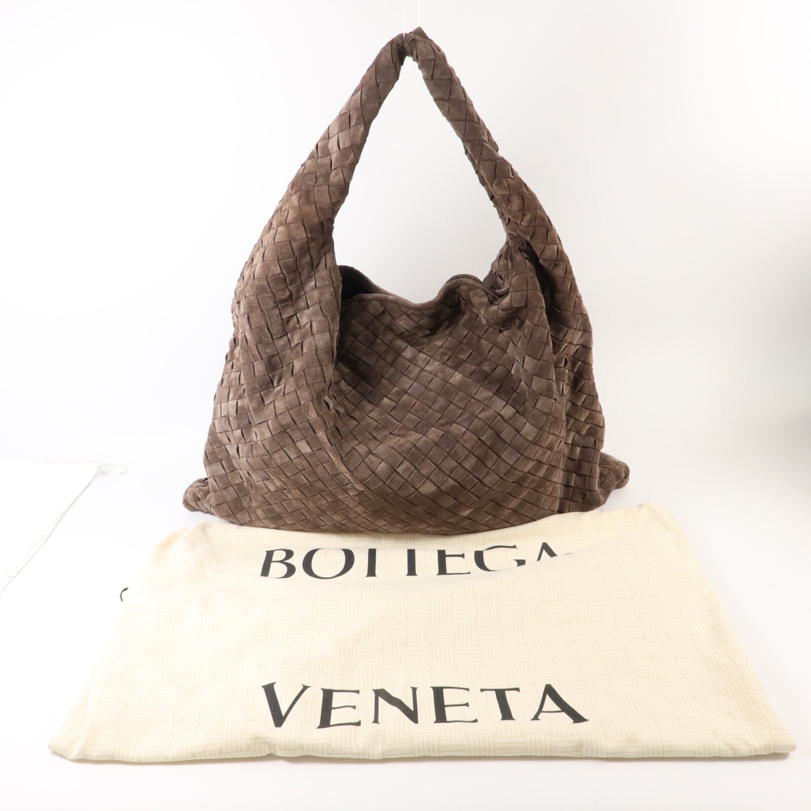 BOTTEGA VENETA 麂皮皮革Hop Large肩背袋