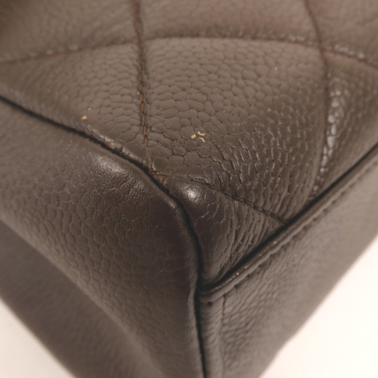 CHANEL 牛皮皮革Classic Flap銀扣鏈帶肩背袋