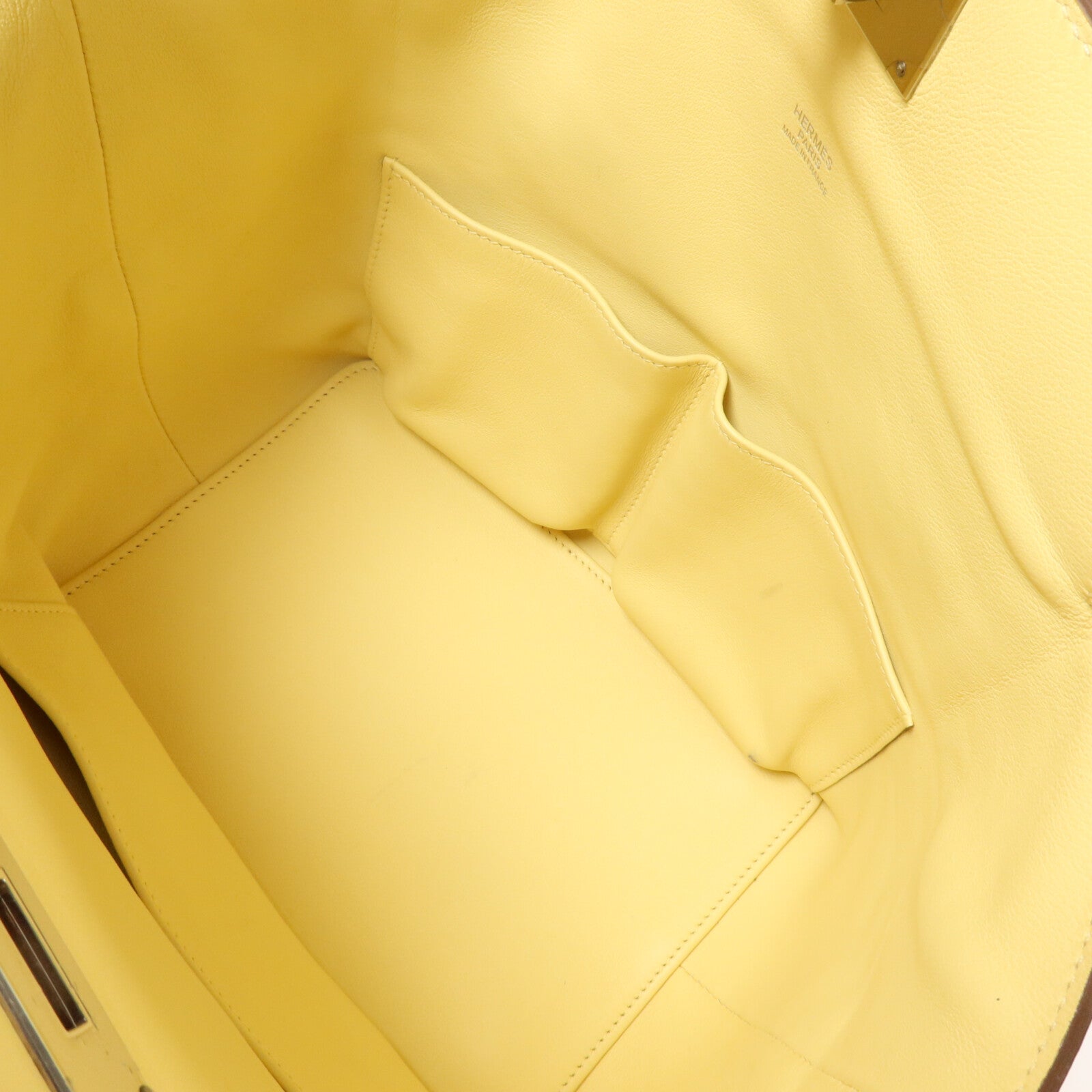 HERMES Evercolor皮革Toolbox 20手挽肩背兩用袋Jaune Poussin