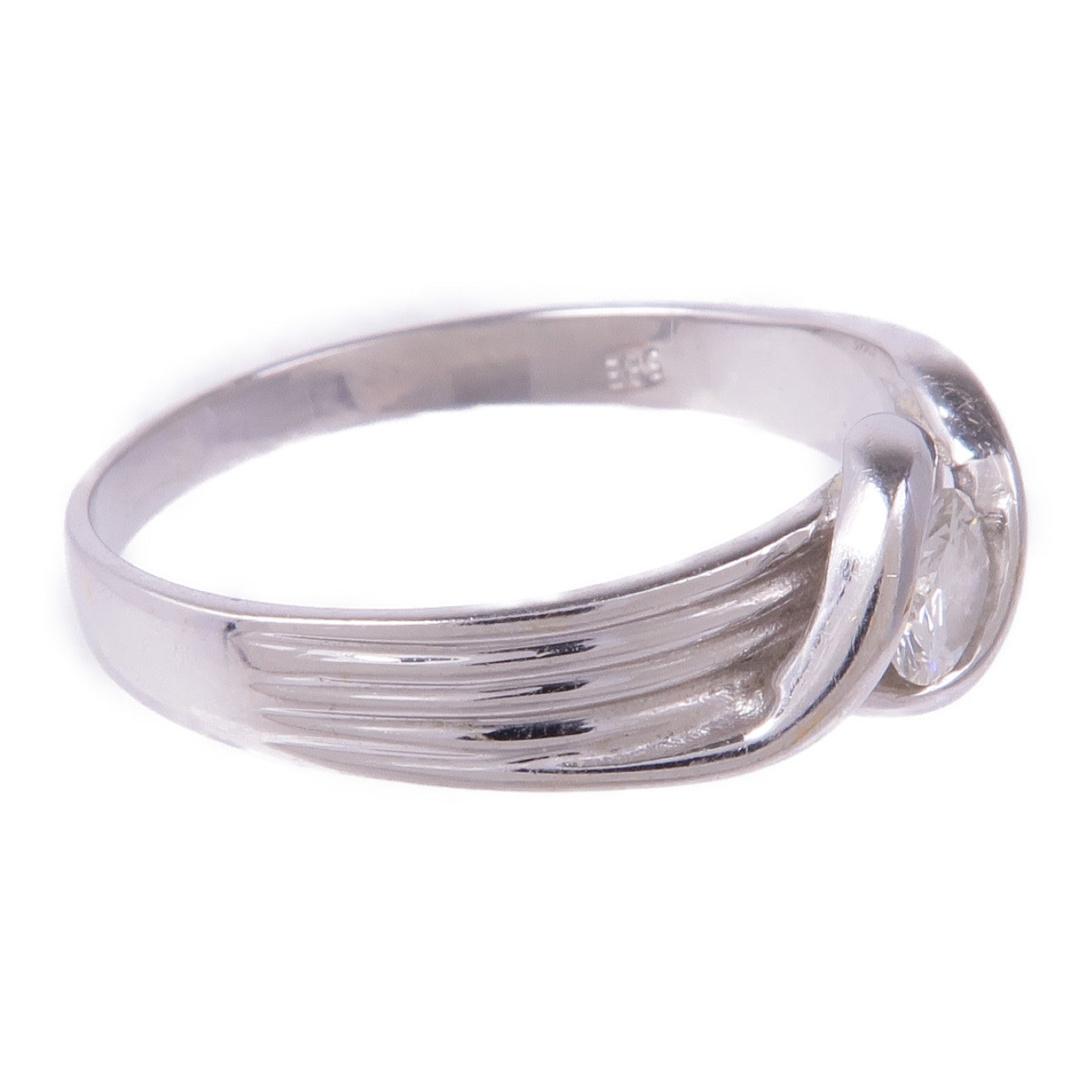 JEWELRY 【激減優惠】14K白金Diamond Ring鑽石戒指US#7.75