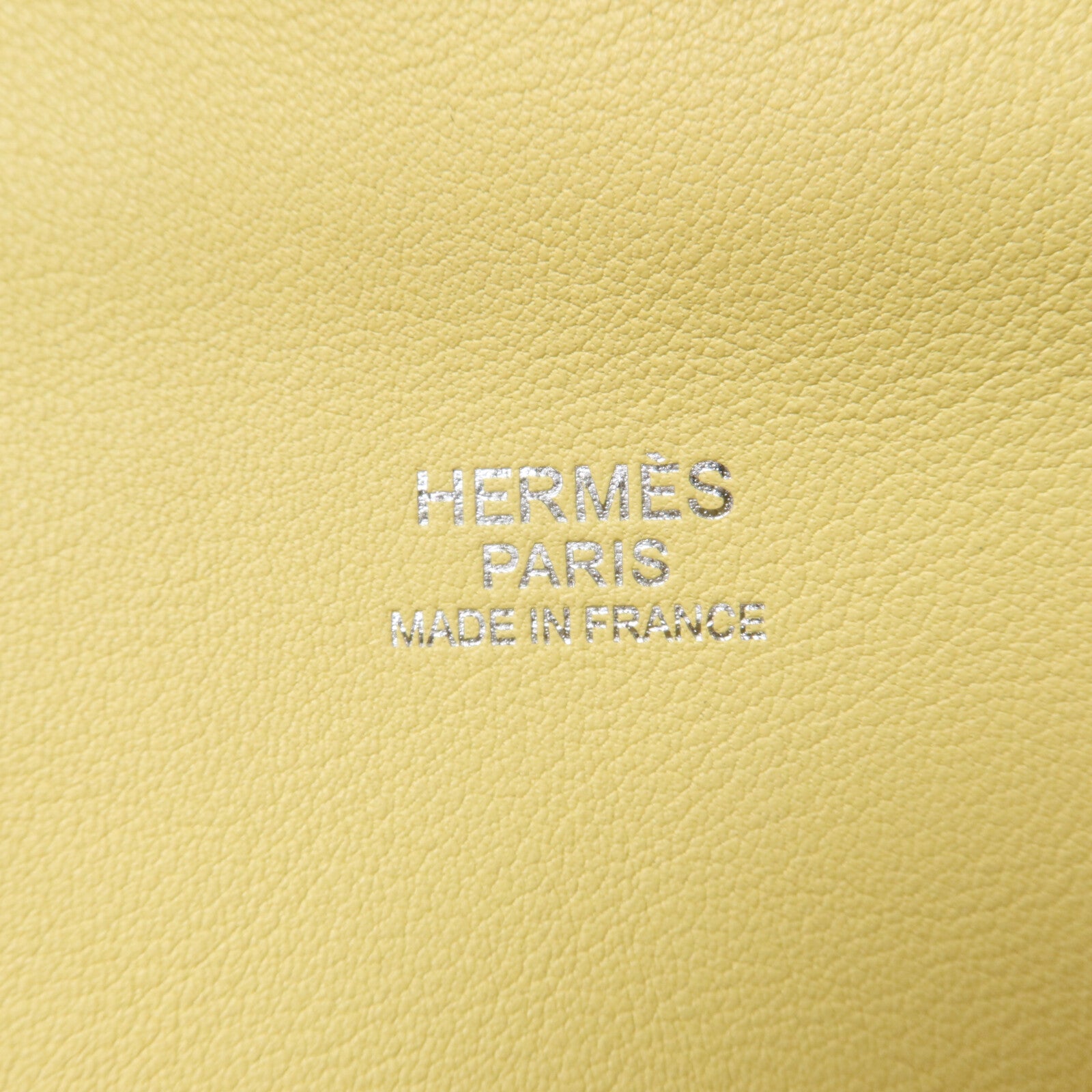 HERMES Evercolor皮革Toolbox 20手挽肩背兩用袋Jaune Poussin