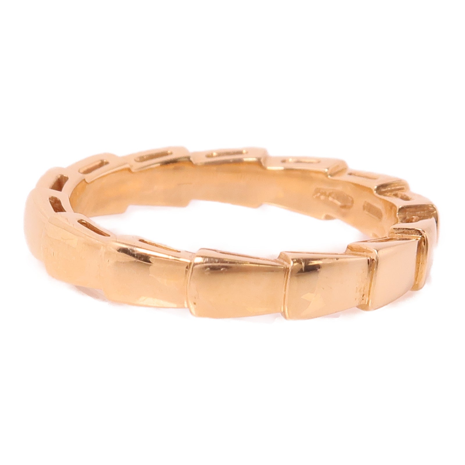 BVLGARI 18K玫瑰金Serpenti Ring戒指Bvlgari#54/US#6.75