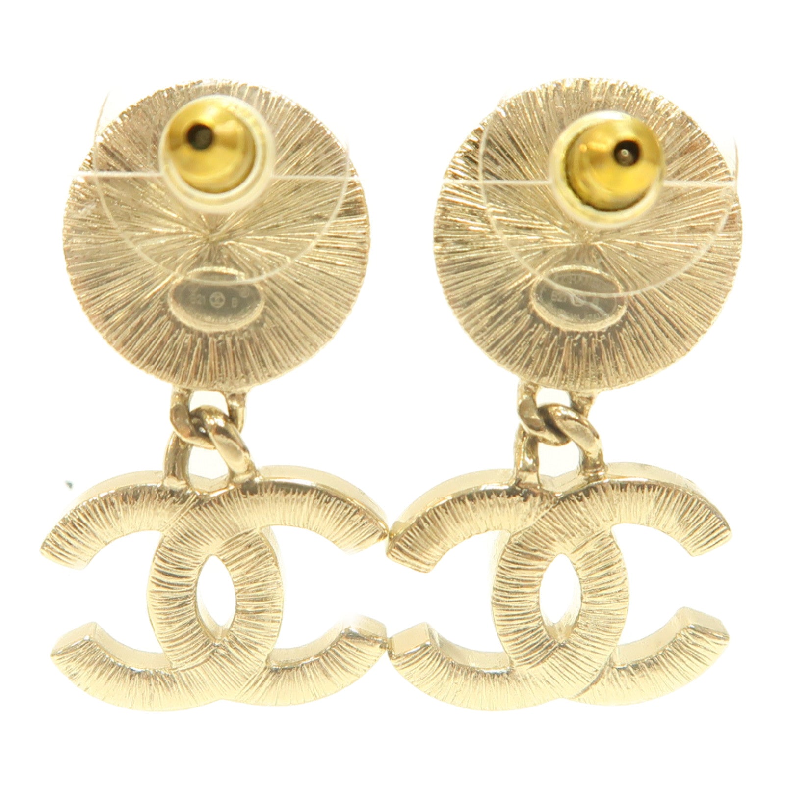 CHANEL 金屬Earring耳環金色
