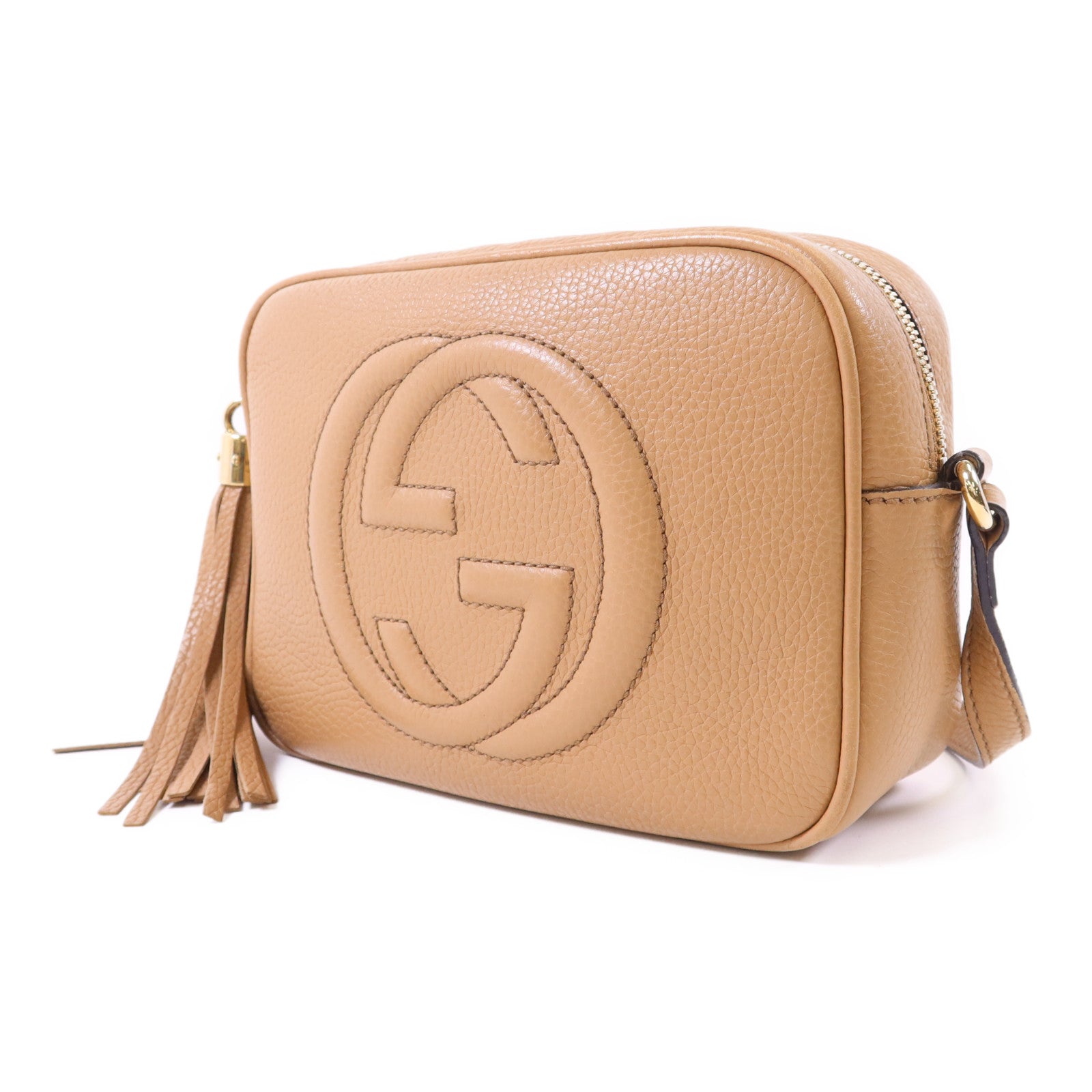 GUCCI 牛皮皮革SOHO Disco金扣肩背袋308364