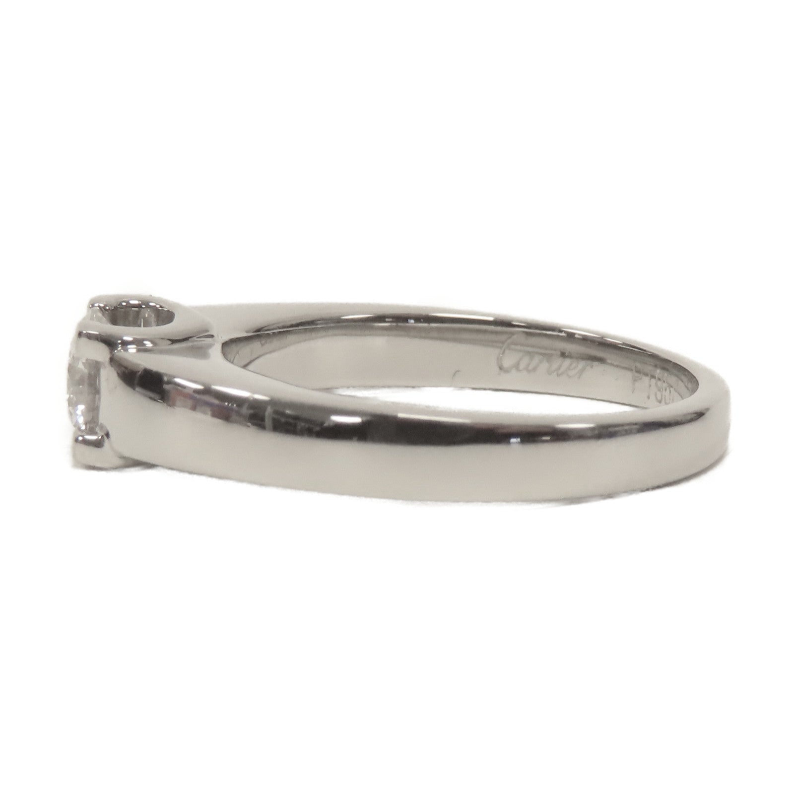 CARTIER 【激減優惠】PT950鉑金Diamond Ring 0.45ct鑽石戒指Cartier#50 US#6
