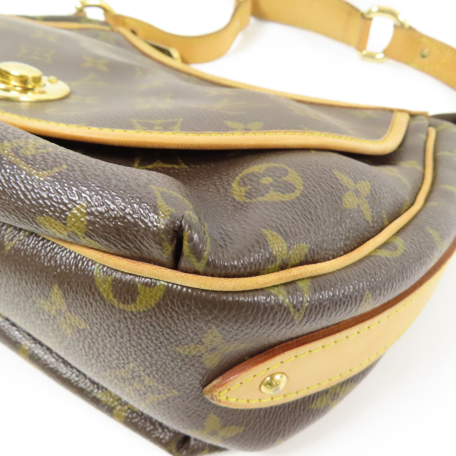 LOUIS VUITTON LV GHW Tulum PM Shoulder Bag M40076 Monogram Brown