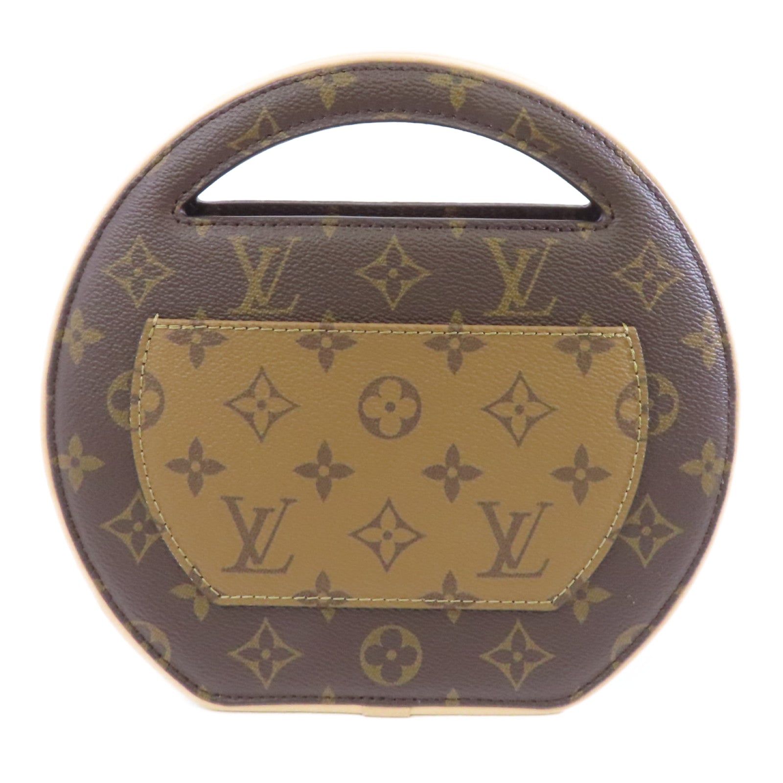 LOUIS VUITTON 【激減優惠】Monogram Around Me PM金扣手挽肩背兩用袋啡色