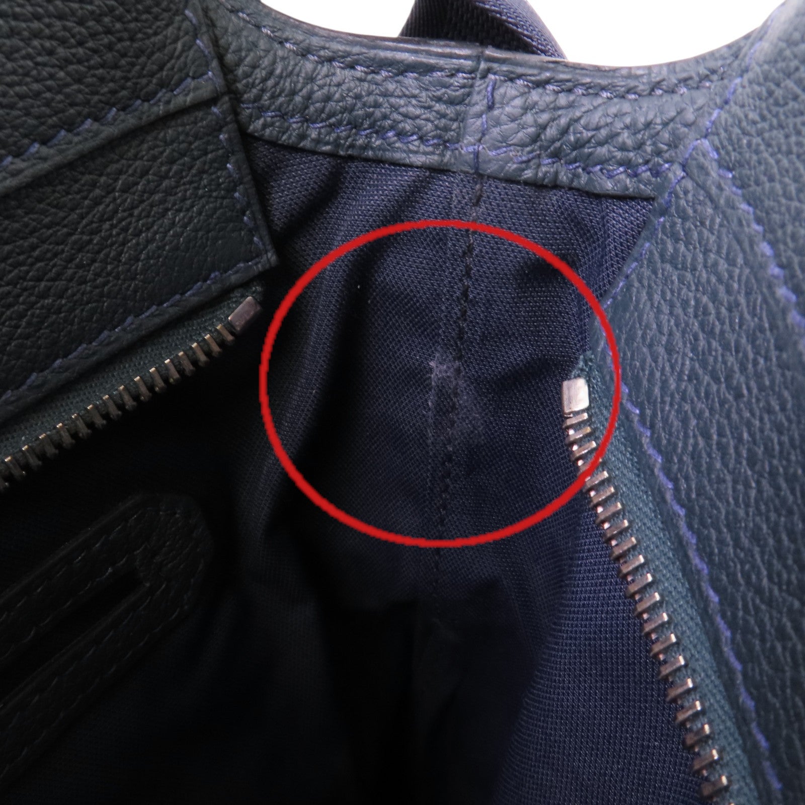 HERMES Togo皮革Citynews Briefcase銀扣公事包