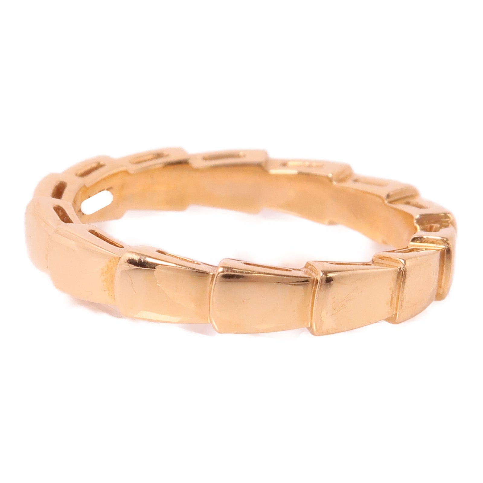 BVLGARI 18K玫瑰金Serpenti Ring戒指Bvlgari#54/US#6.75