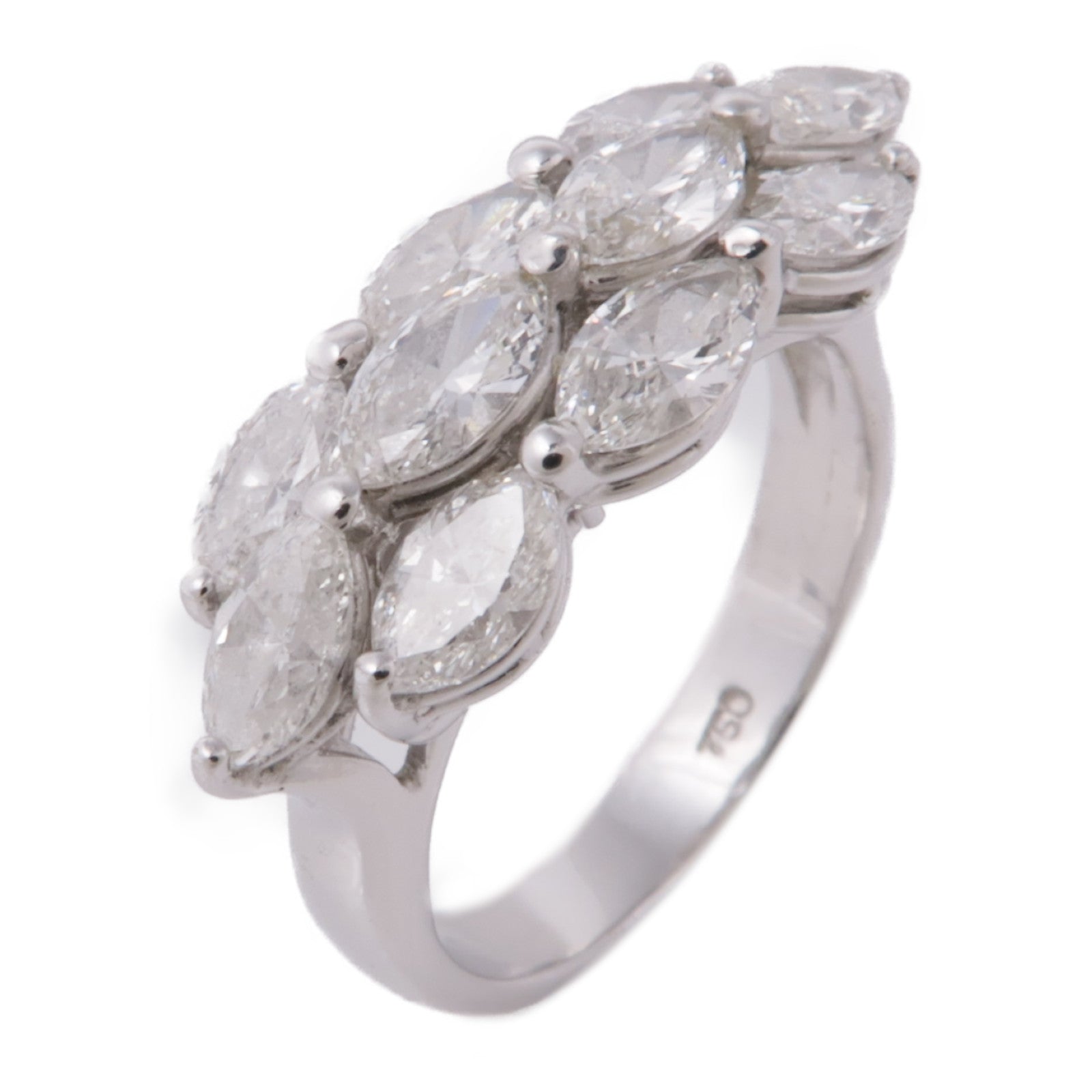 JEWELRY 【激減優惠】18K白金Diamond Ring鑽石戒指US#5.5