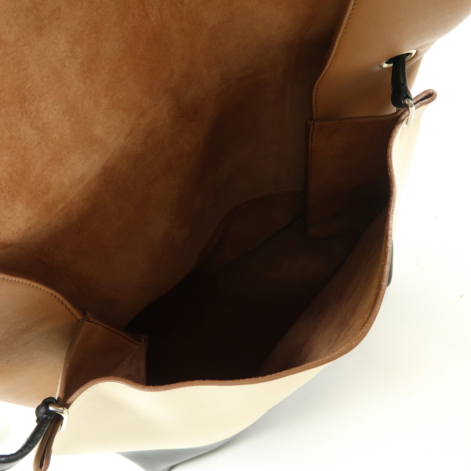 CELINE 牛皮皮革All Soft Mellow Shoulder銀扣肩背袋