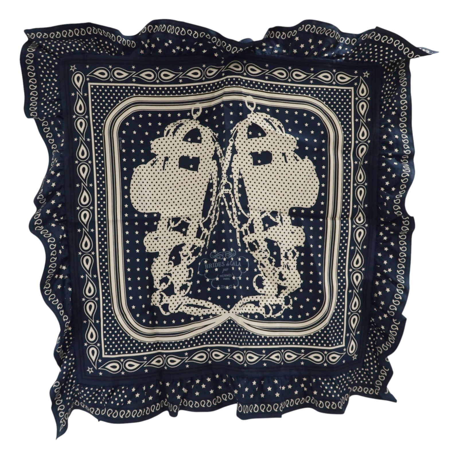 HERMES 絲質Carre 70 Brides De Gala Scarf絲巾