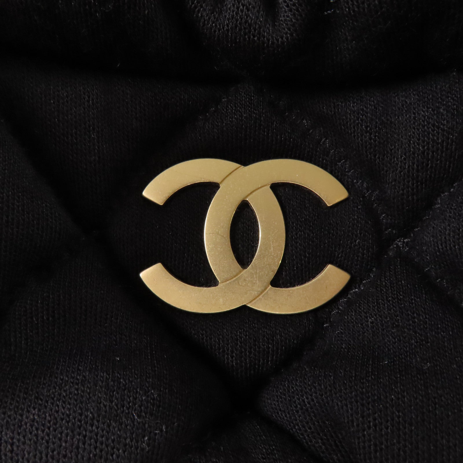 CHANEL 布料Bubble Bowler Bag銀扣鏈帶肩背袋