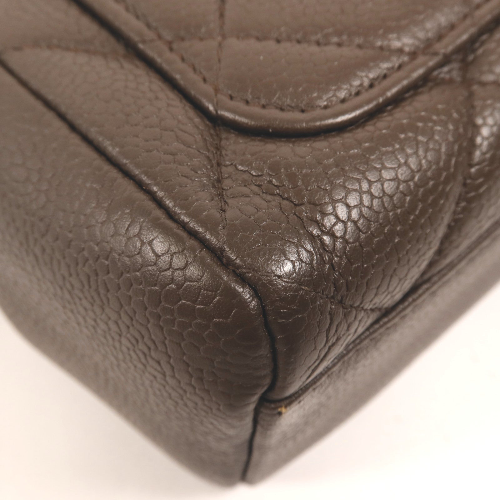 CHANEL 牛皮皮革Classic Flap銀扣鏈帶肩背袋