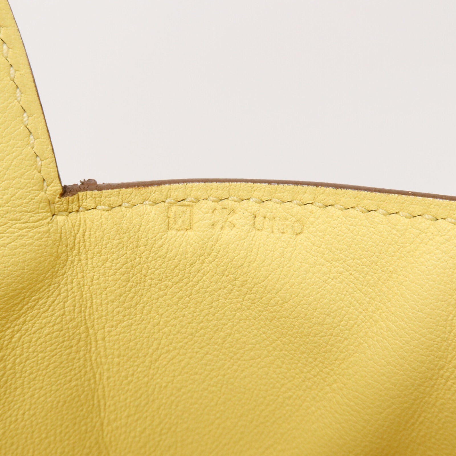 HERMES Evercolor皮革Toolbox 20手挽肩背兩用袋Jaune Poussin