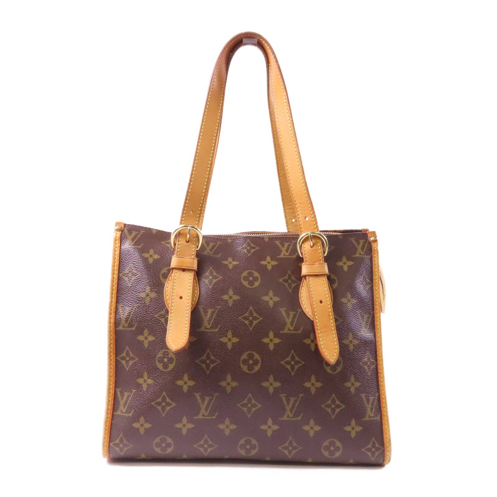 LOUIS VUITTON Monogram Popincourt Haut金扣肩背袋啡色