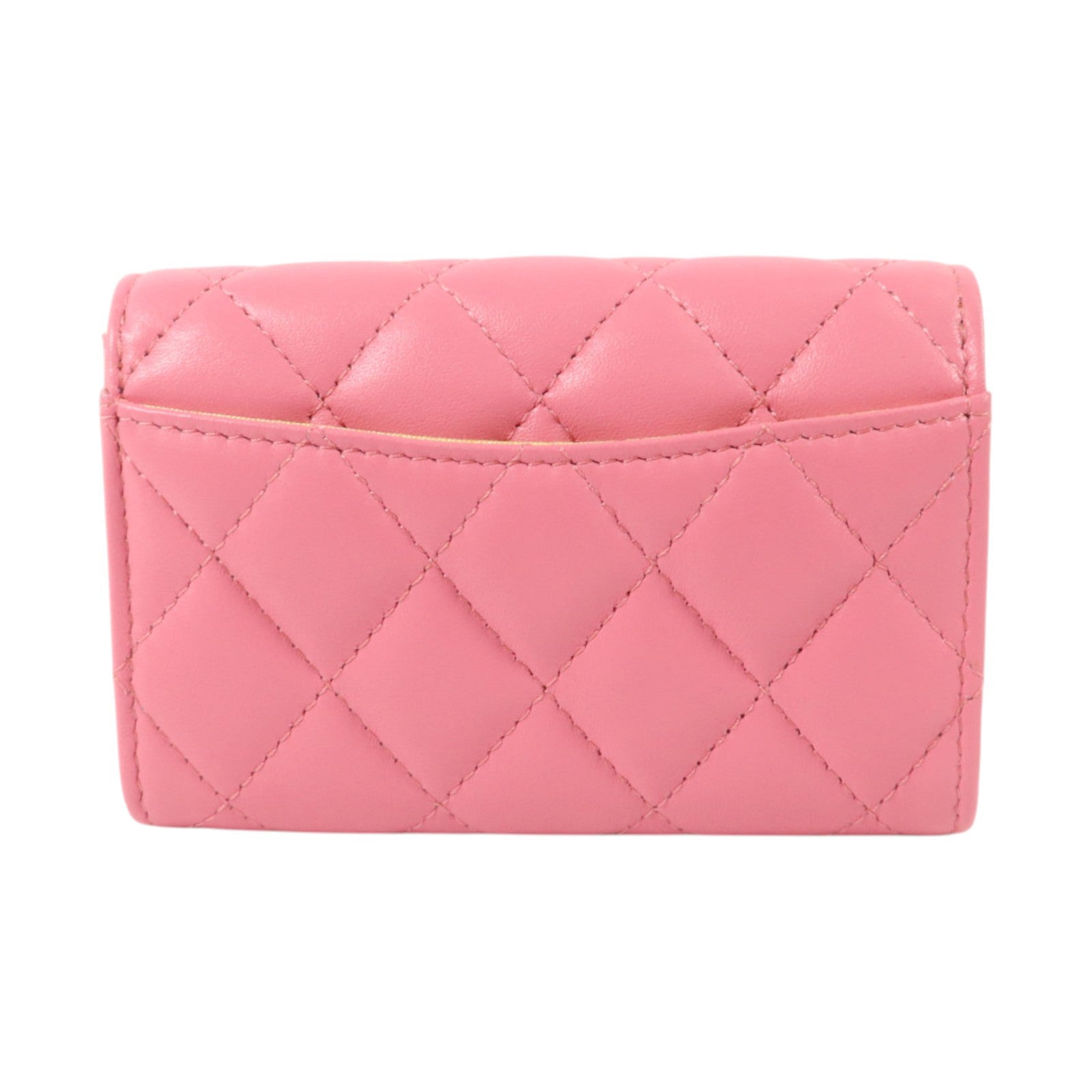 CHANEL 羊皮皮革Card Case金扣卡片套