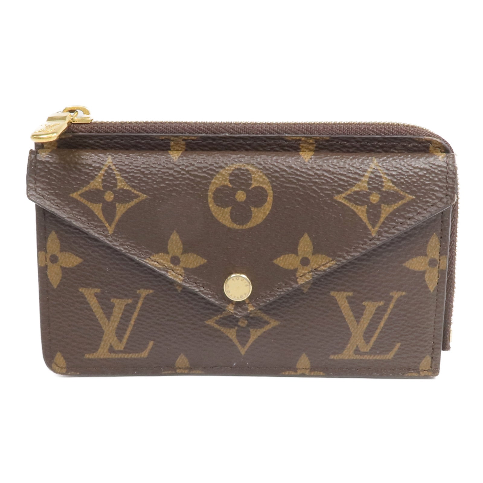 LOUIS VUITTON Monogram Recto Verso金扣卡片套