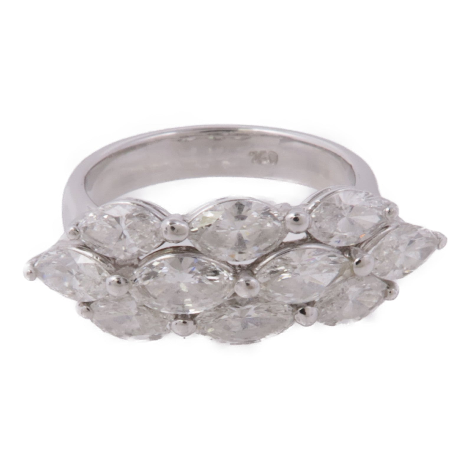 JEWELRY 【激減優惠】18K白金Diamond Ring鑽石戒指US#5.5