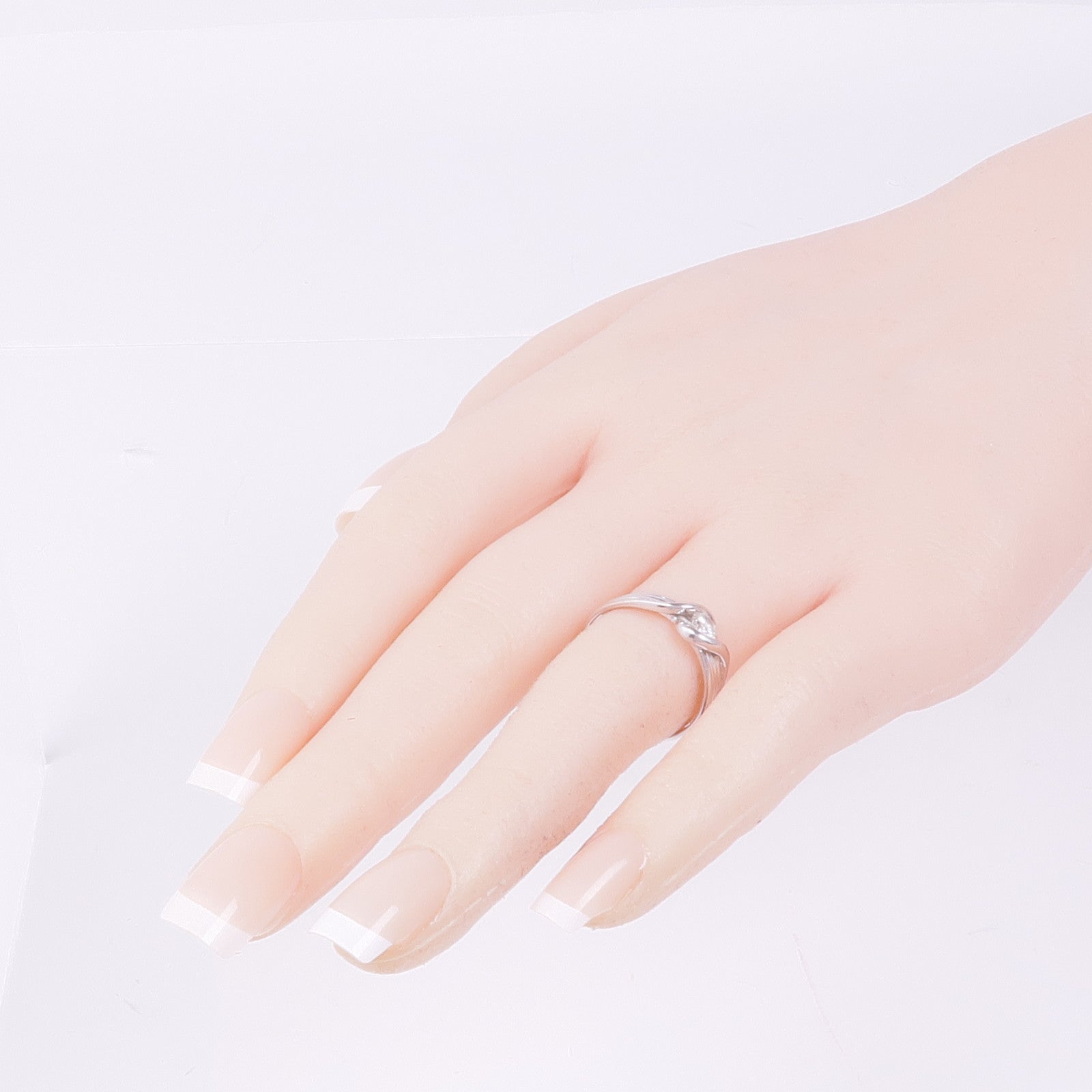 JEWELRY 14K白金Diamond Ring鑽石戒指US#7.75