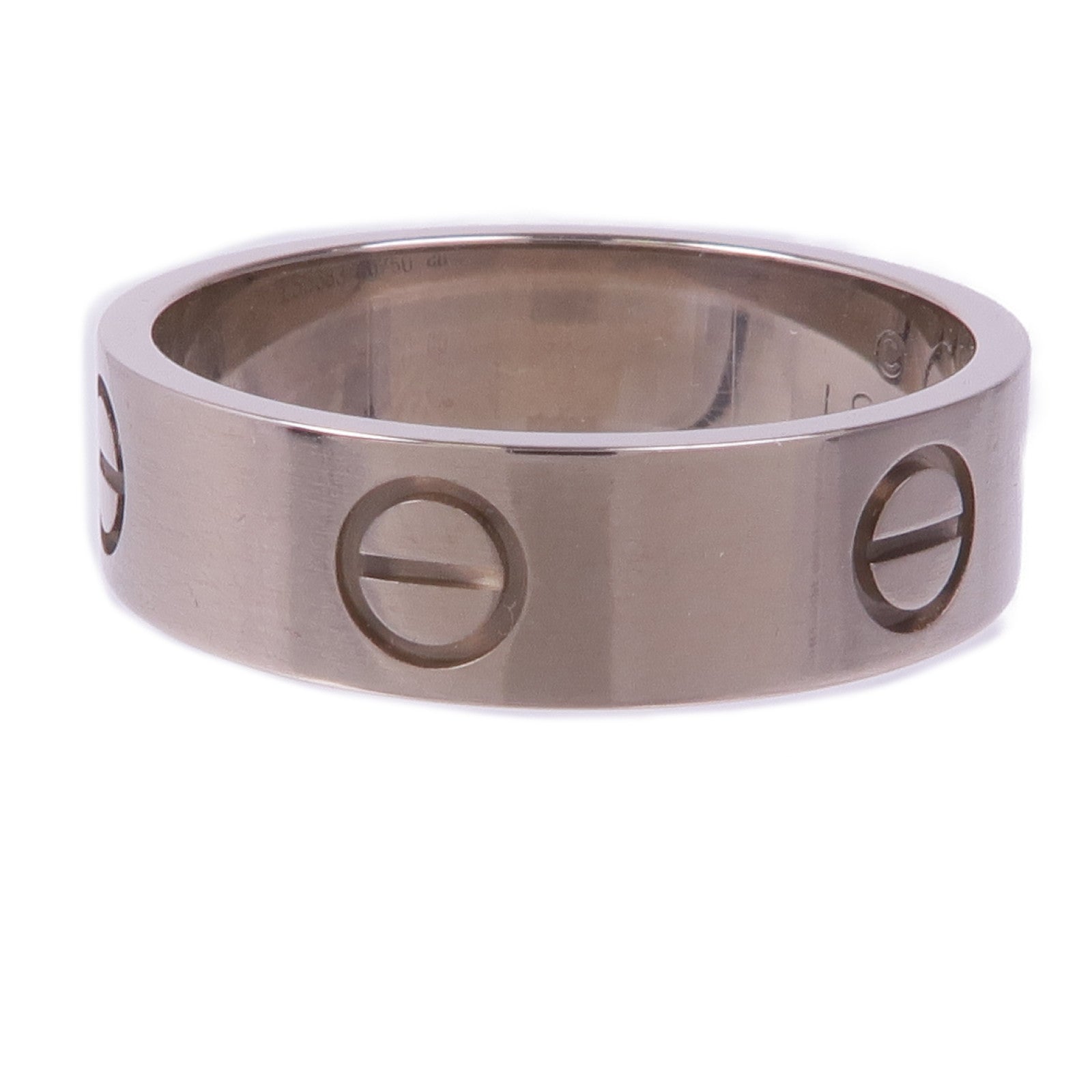 CARTIER 18K白金Love Ring戒指Cartier#57/US#8