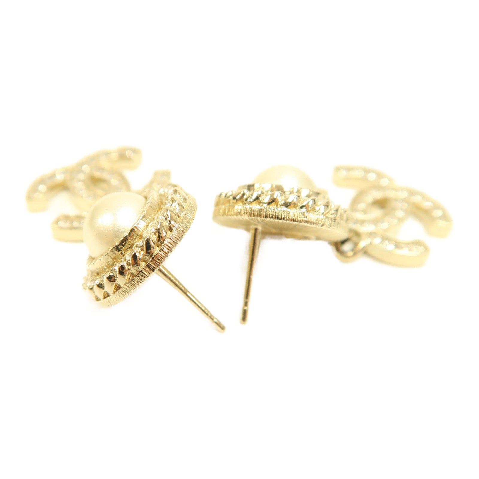 CHANEL 金屬Earring耳環金色