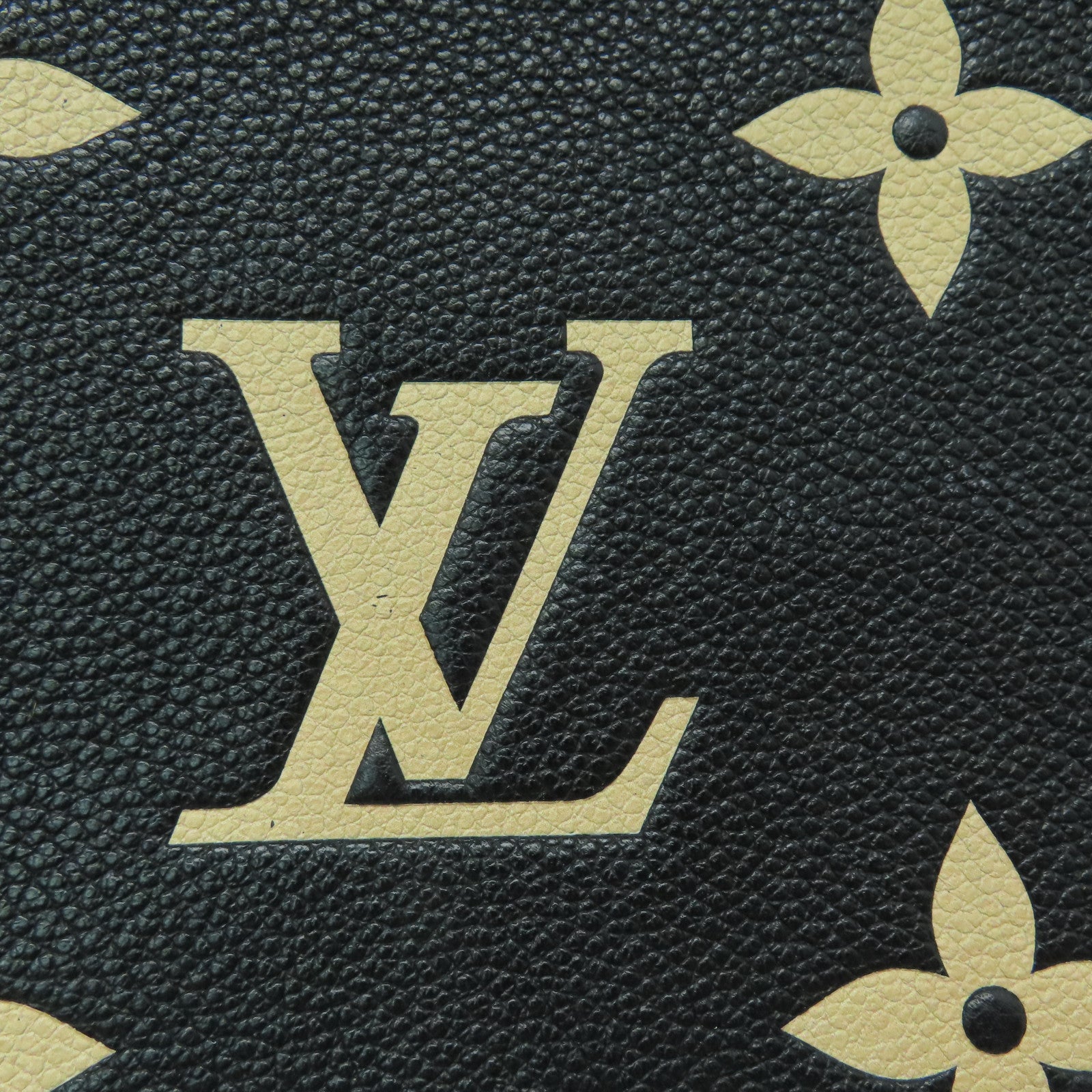 LOUIS VUITTON Monogram Empreinte Neo Noe MM金扣手挽肩背兩用袋黑色