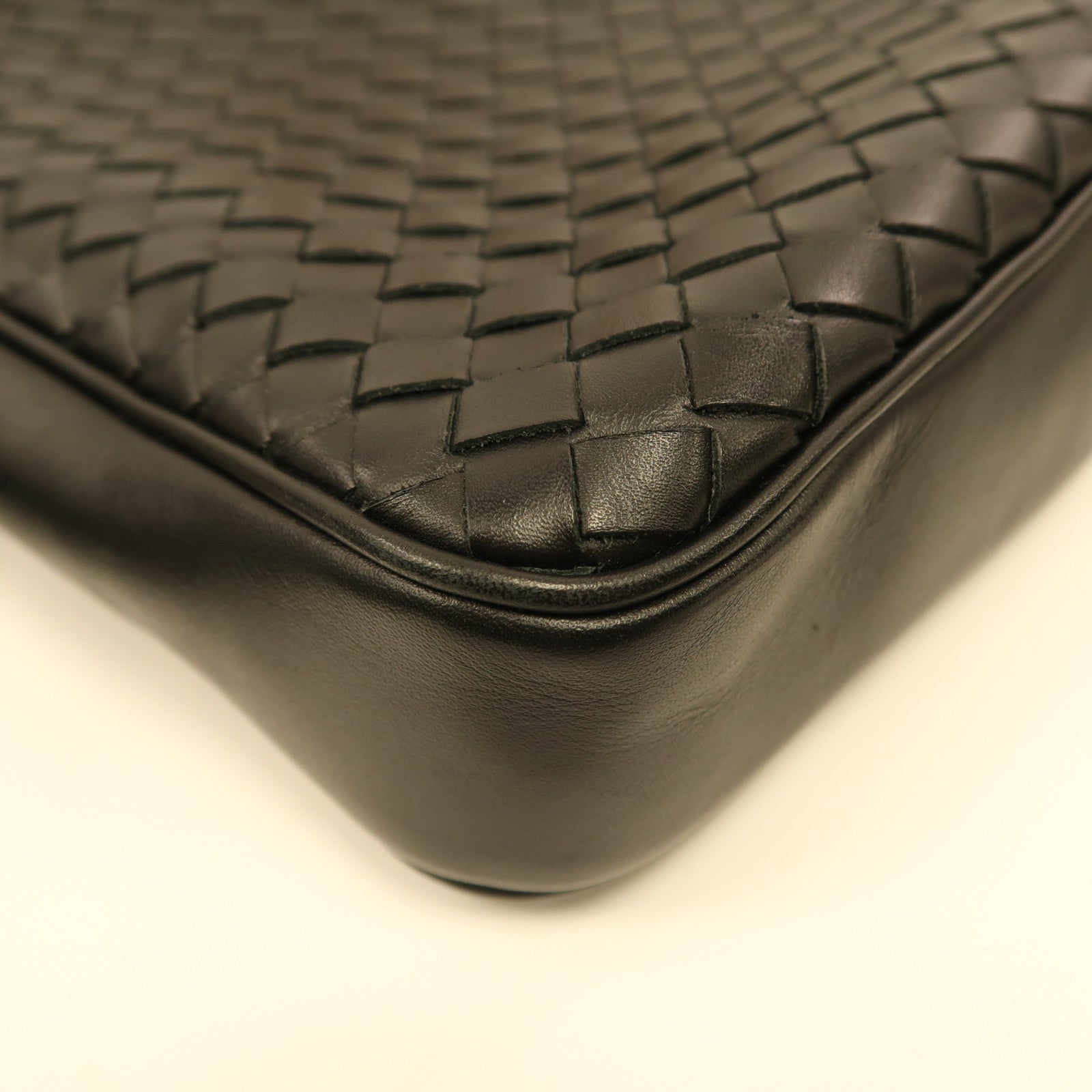 BOTTEGA VENETA 織紋皮革Shoulder Bag肩背袋黑色