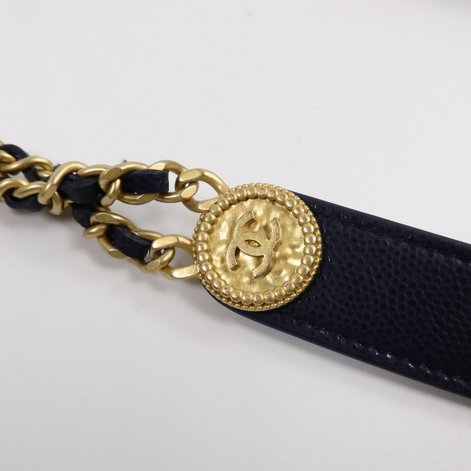 CHANEL 牛皮皮革Card Holder Chain鏈帶肩背袋