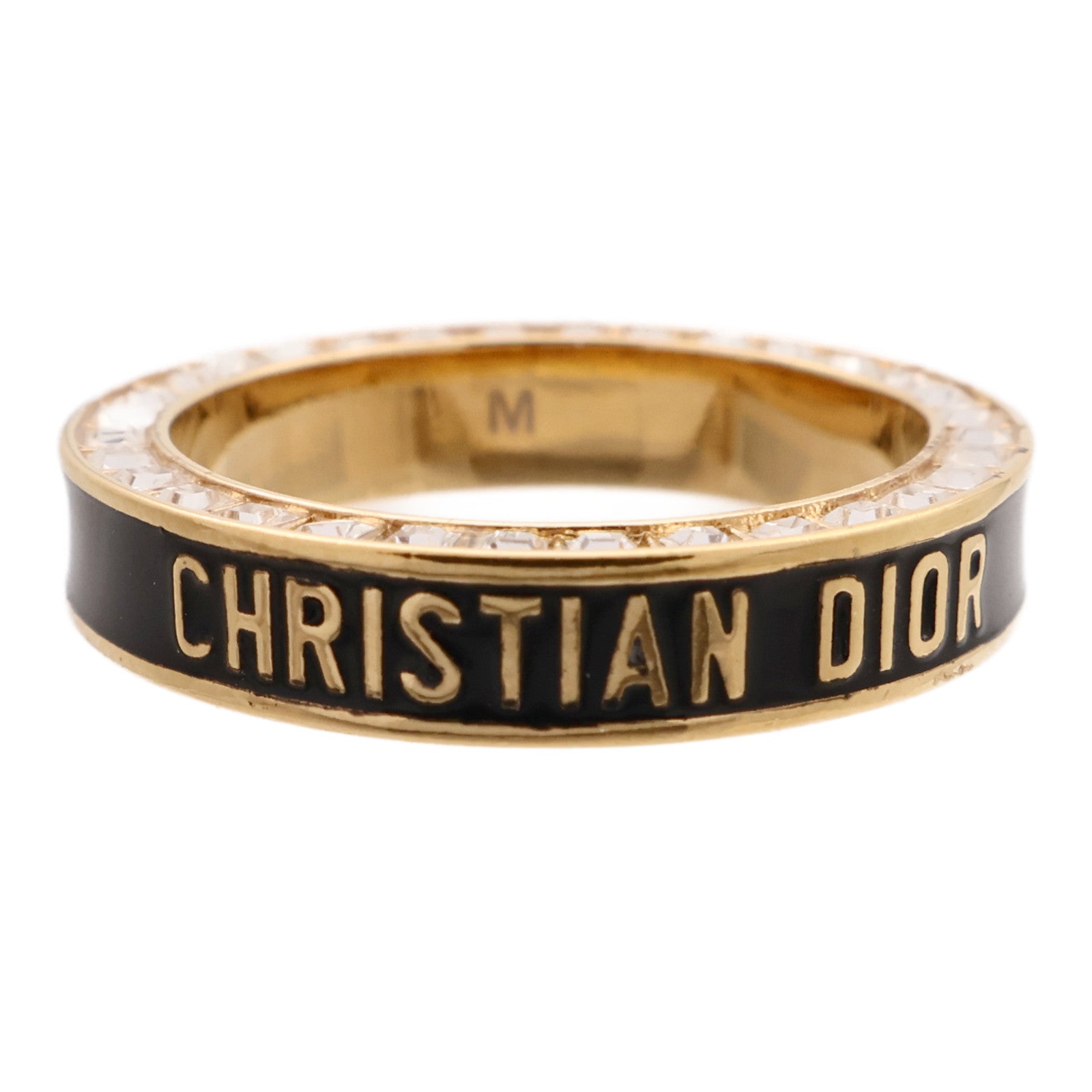 Dior 金屬/琺瑯Night Code Ring戒指US#6