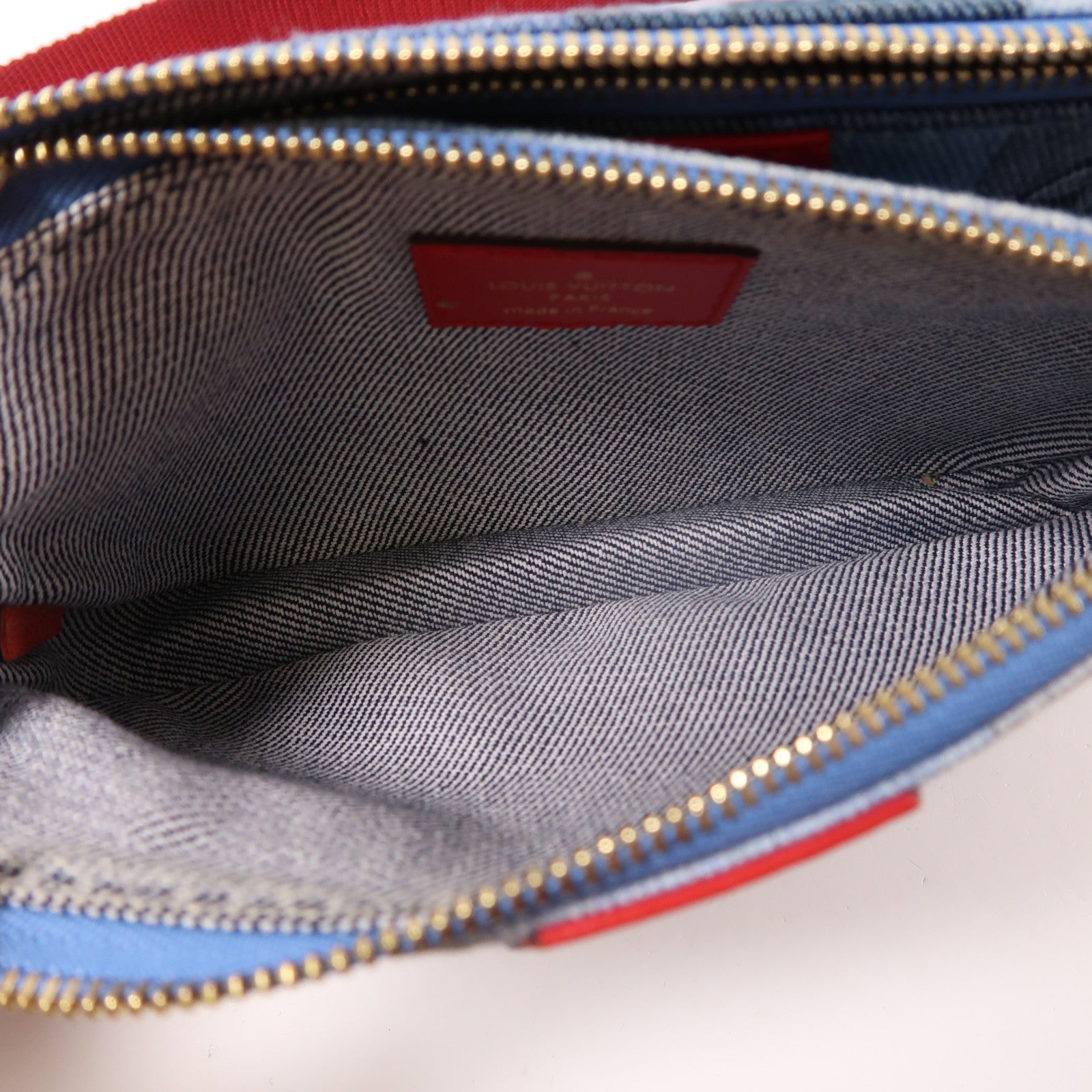 LOUIS VUITTON Monogram Denim Multi Pochette Accessoires肩背袋