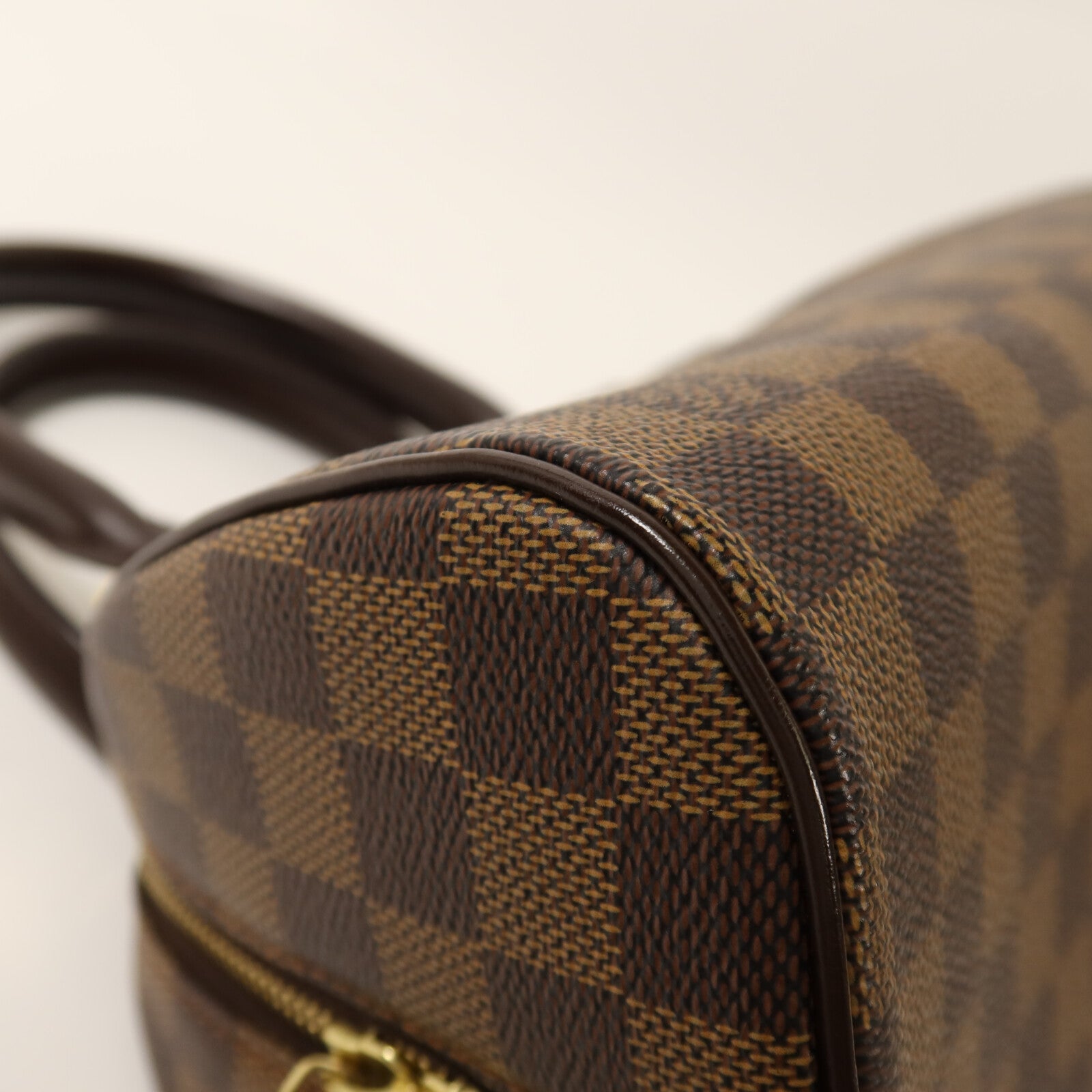 LOUIS VUITTON Damier Rivera Mini金扣手挽袋