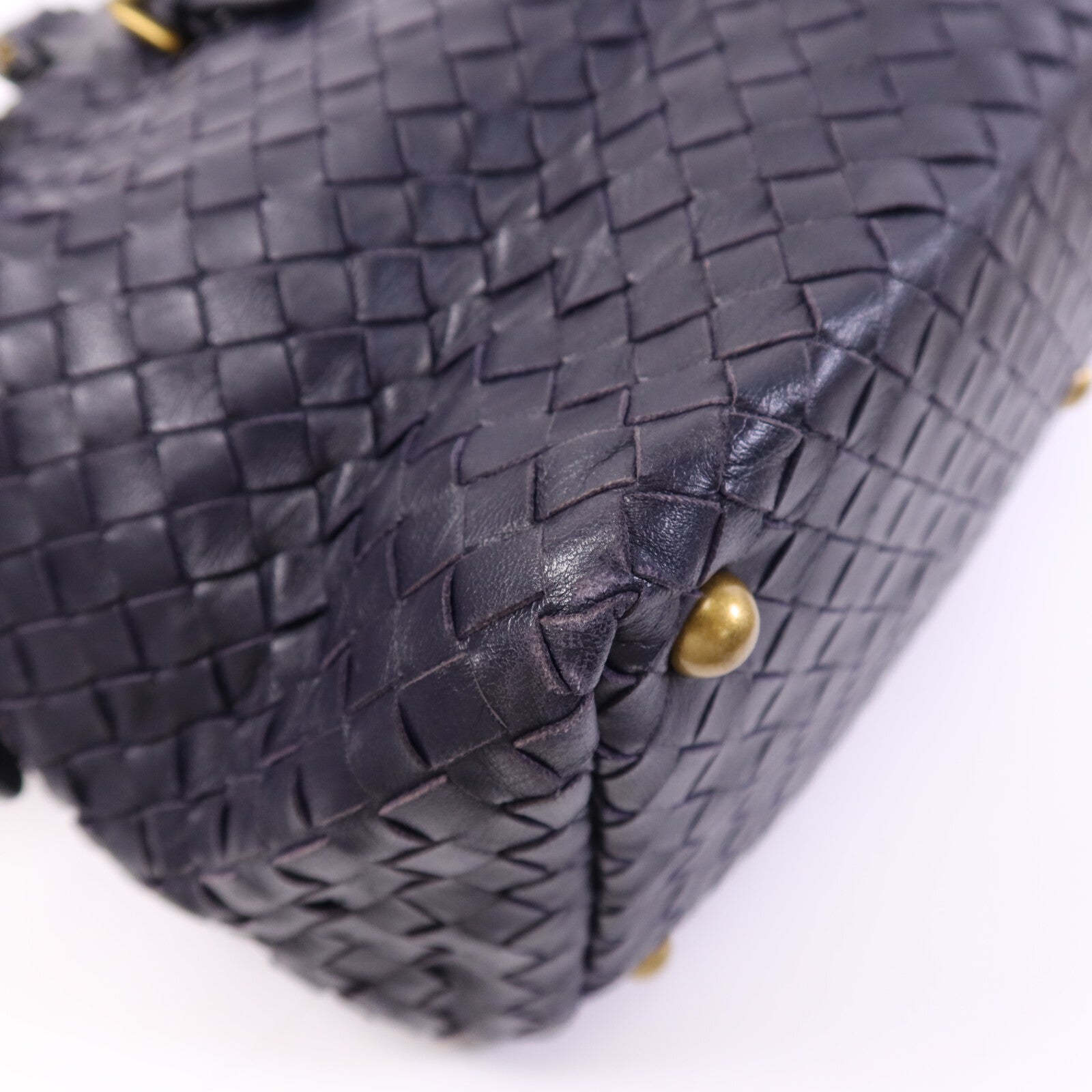 BOTTEGA VENETA 織紋皮革Shoulder Bag金扣肩背袋