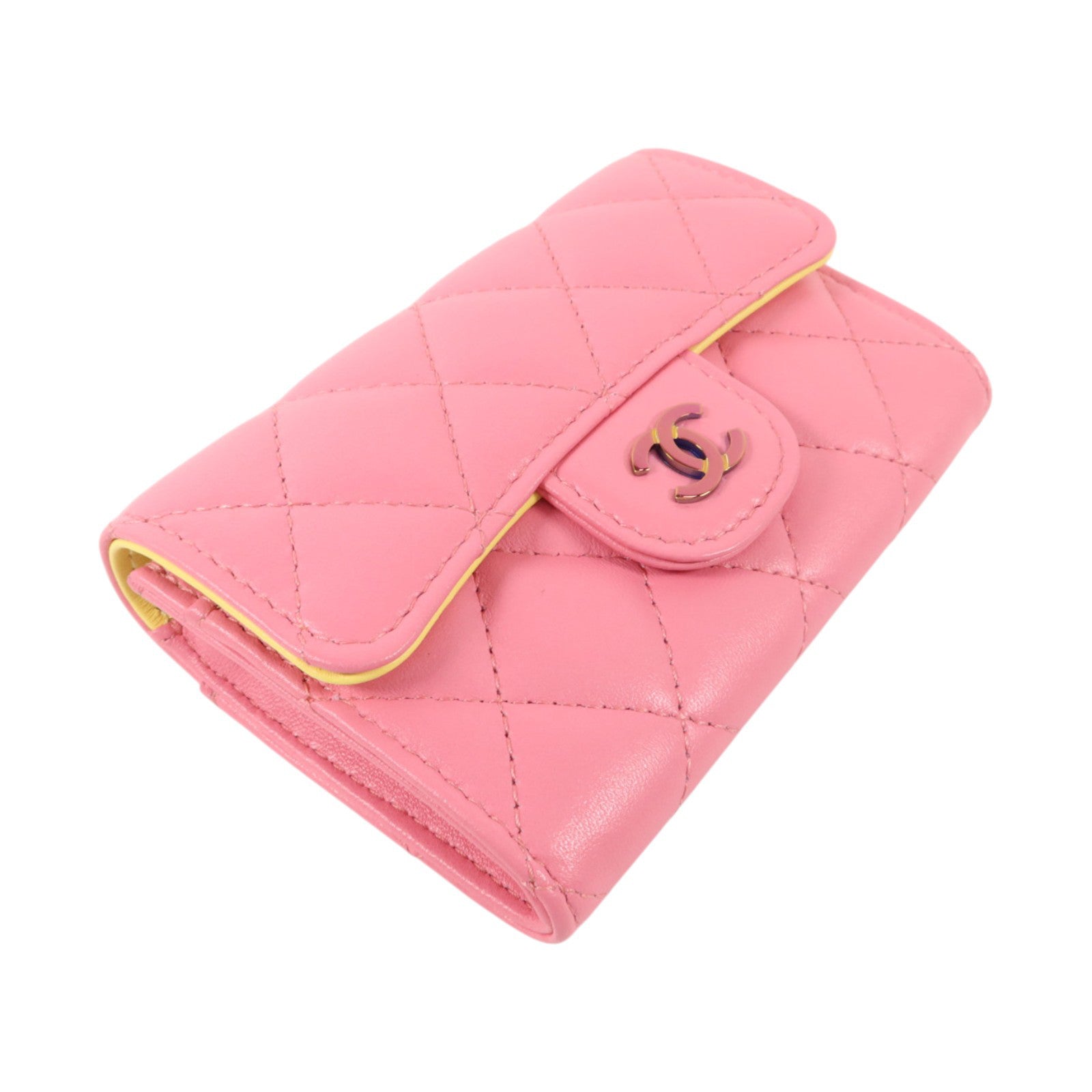 CHANEL 羊皮皮革Card Case金扣卡片套