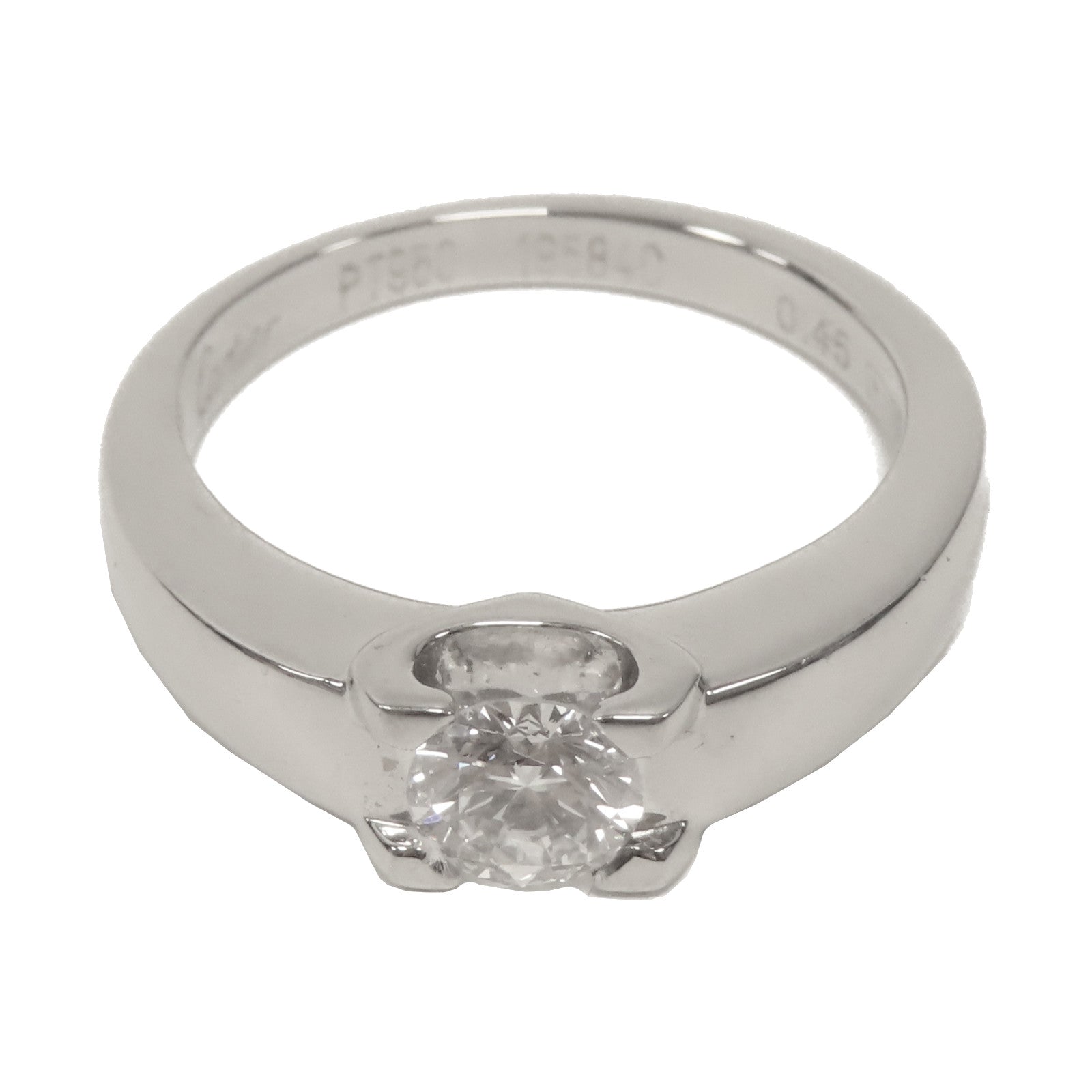 CARTIER 【激減優惠】PT950鉑金Diamond Ring 0.45ct鑽石戒指Cartier#50 US#6
